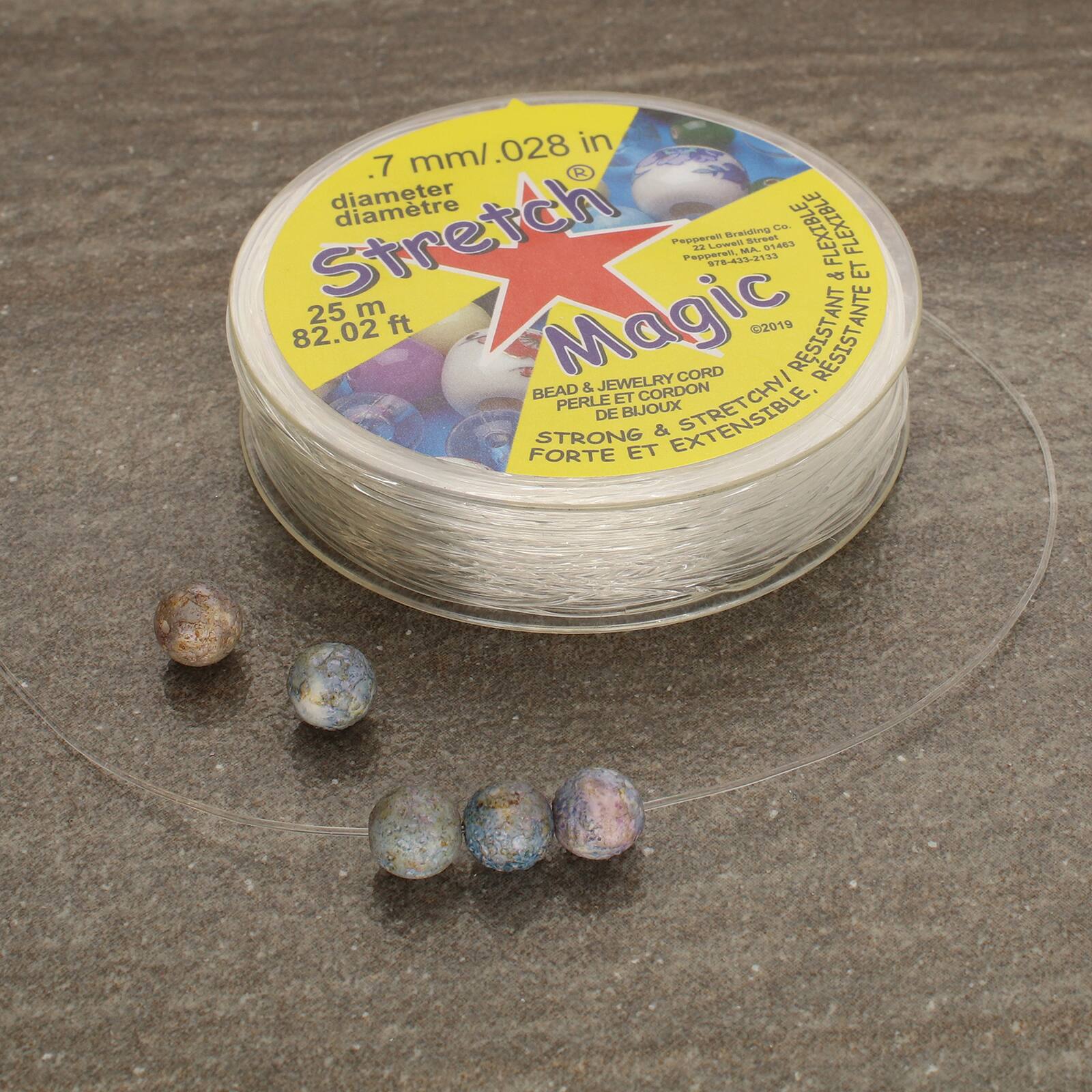 Stretch Magic® 0.7mm Clear Bead & Jewelry Cord, 25m