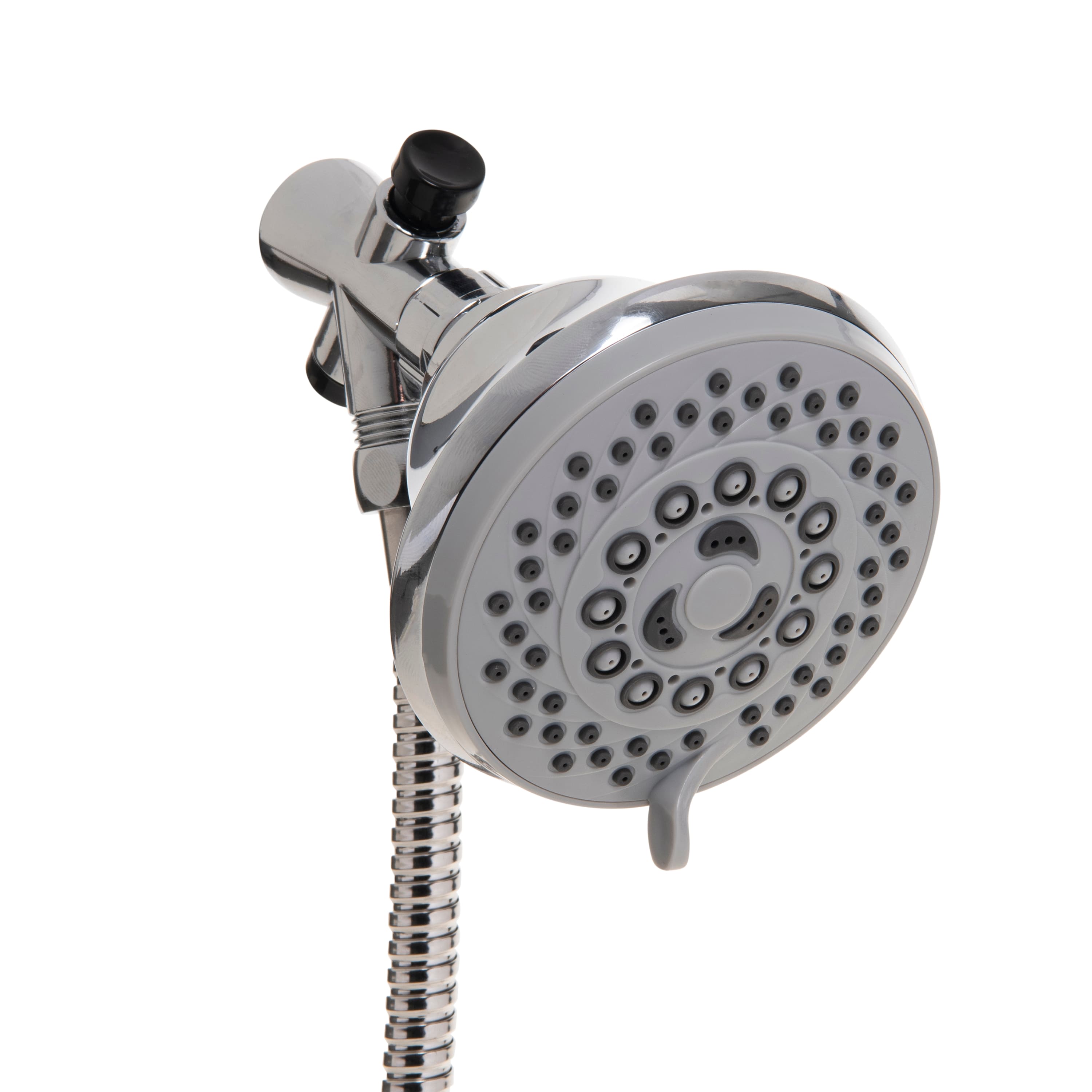 Bath Bliss Gray 5 Function Luxury Dual Shower Head