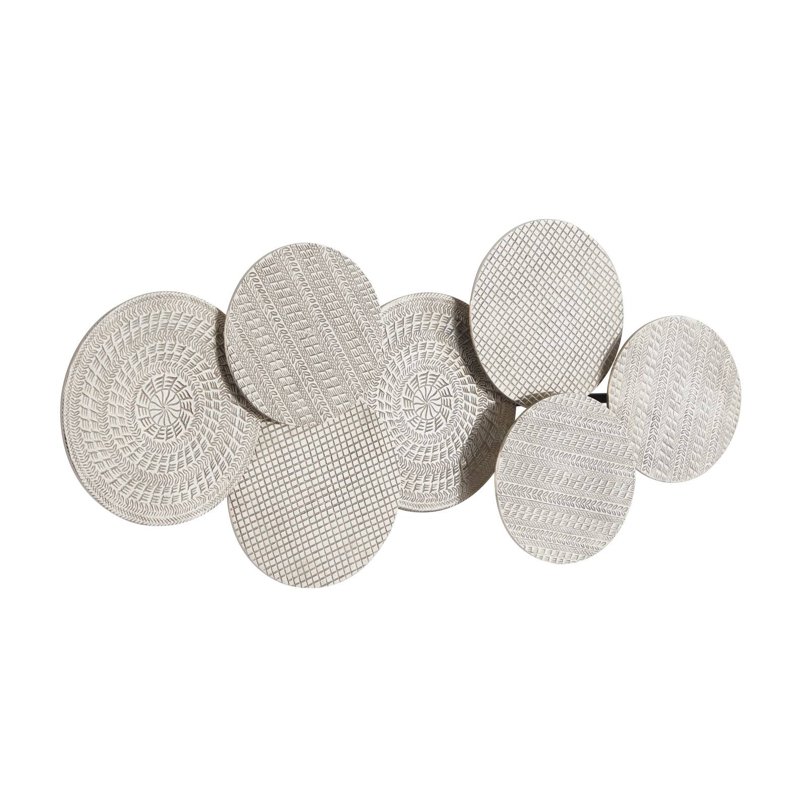 42&#x22; Aluminum Carved Design Plates Wall D&#xE9;cor