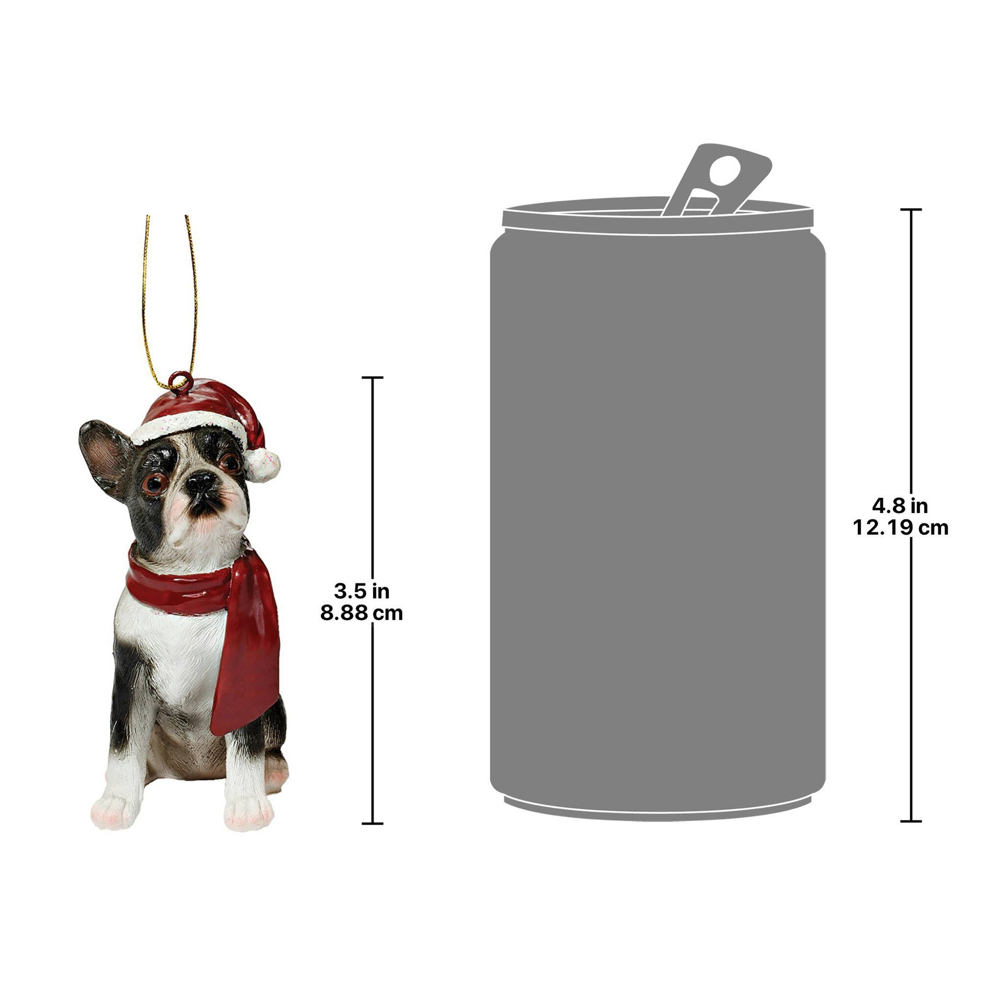 Design Toscano 3.5&#x22; Boston Terrier Ornament Sculpture