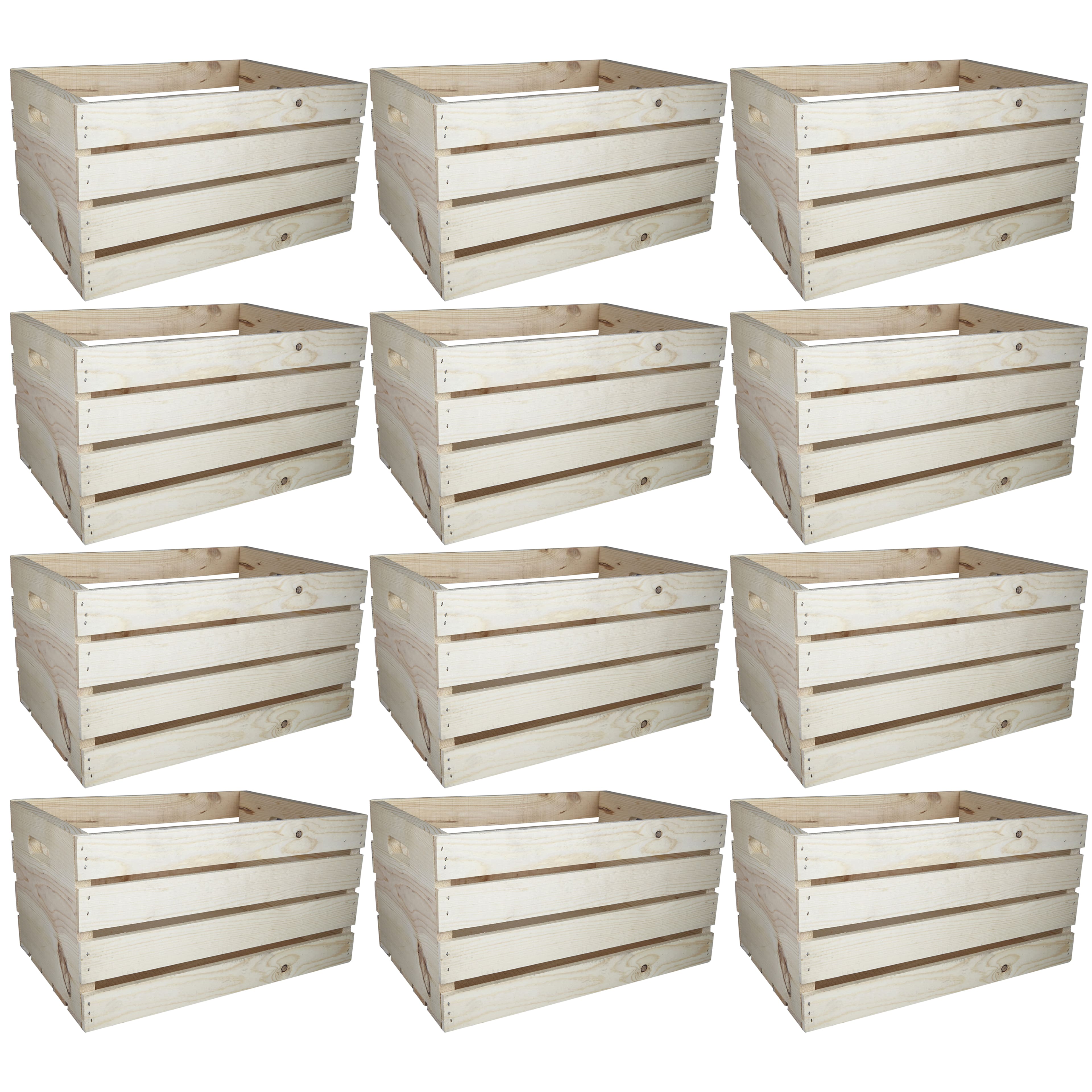 12 Pack: 18&#x22; Wood Crate by Make Market&#xAE;