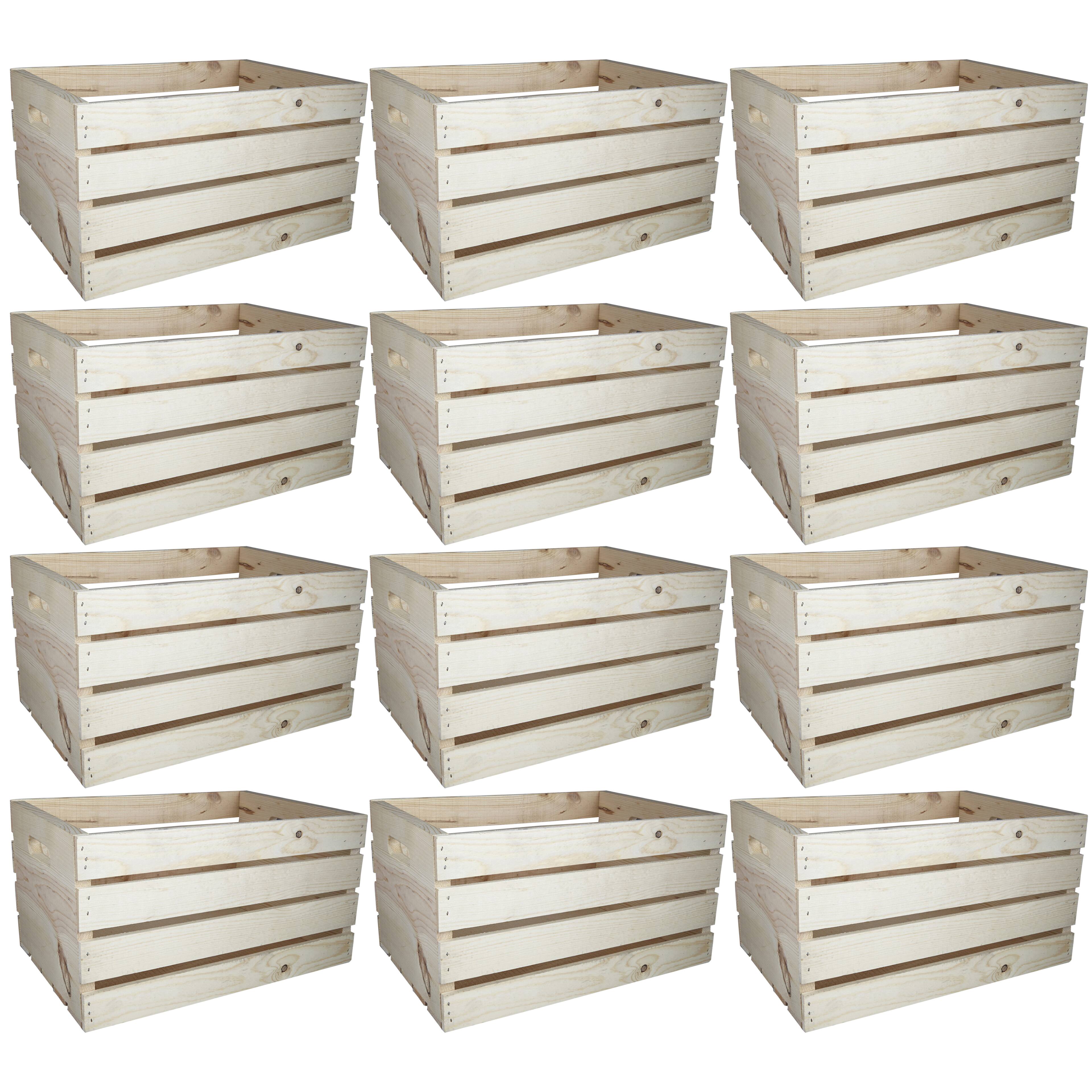 12 Pack: 18" Wood Crate by Make Market®