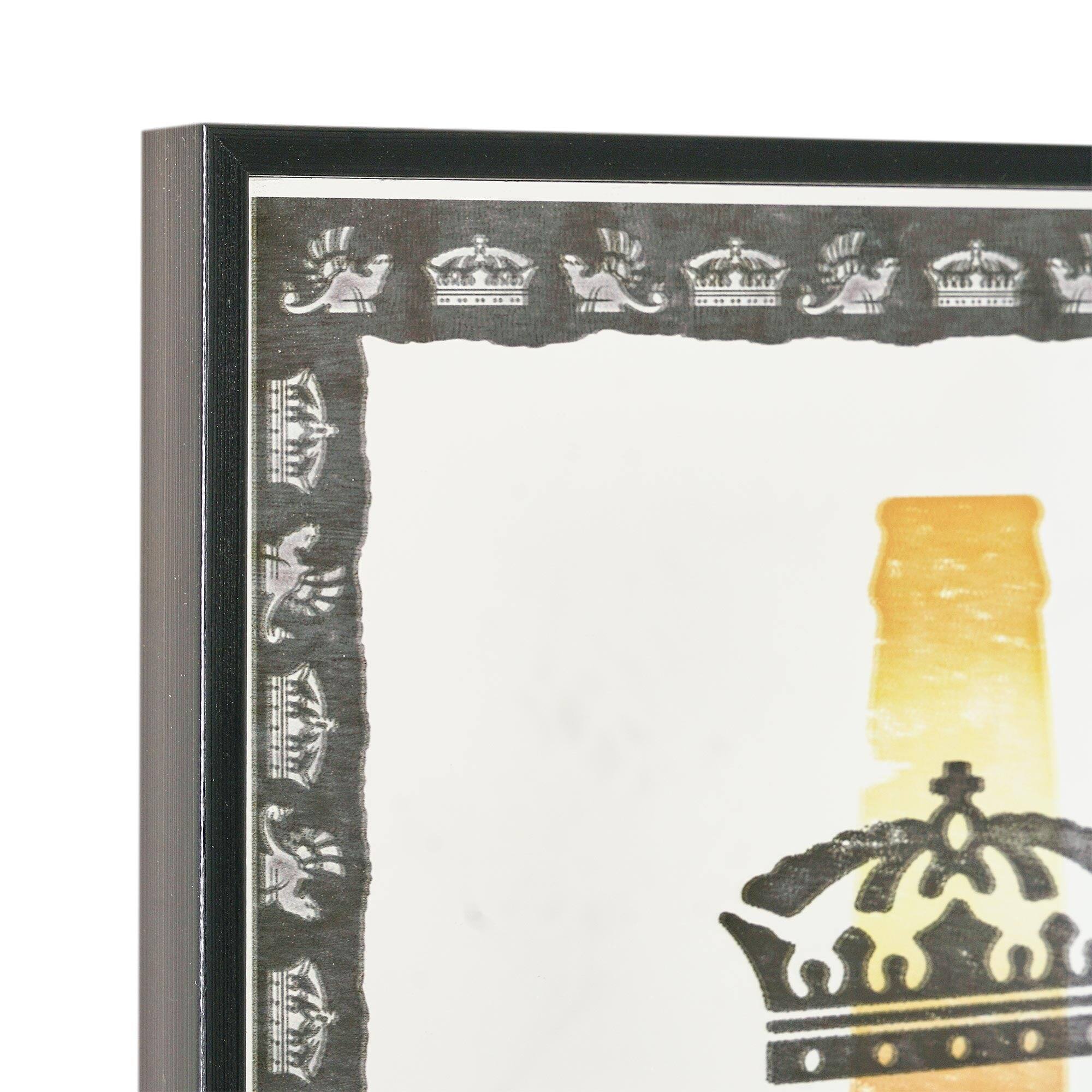 American Art Decor  Corona Silkscreen Printed Framed Bar Sign