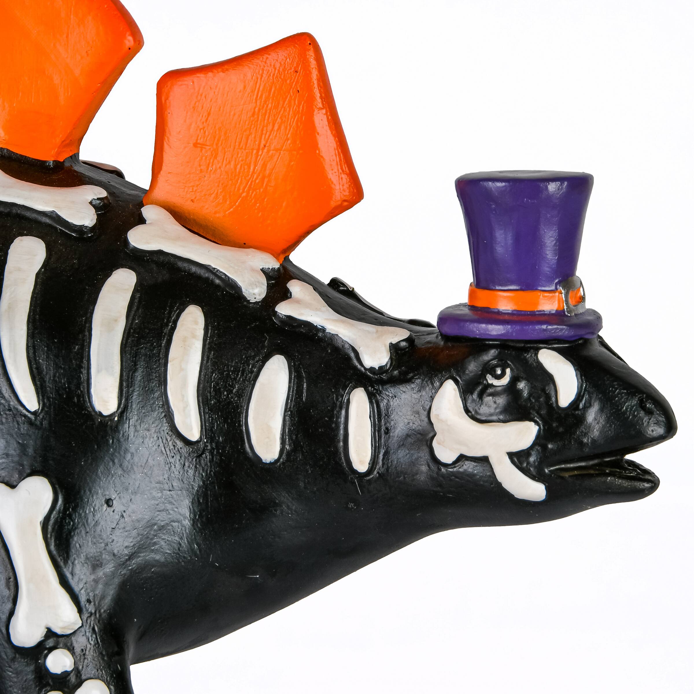 12" Halloween Black Dinosaur Tabletop Décor