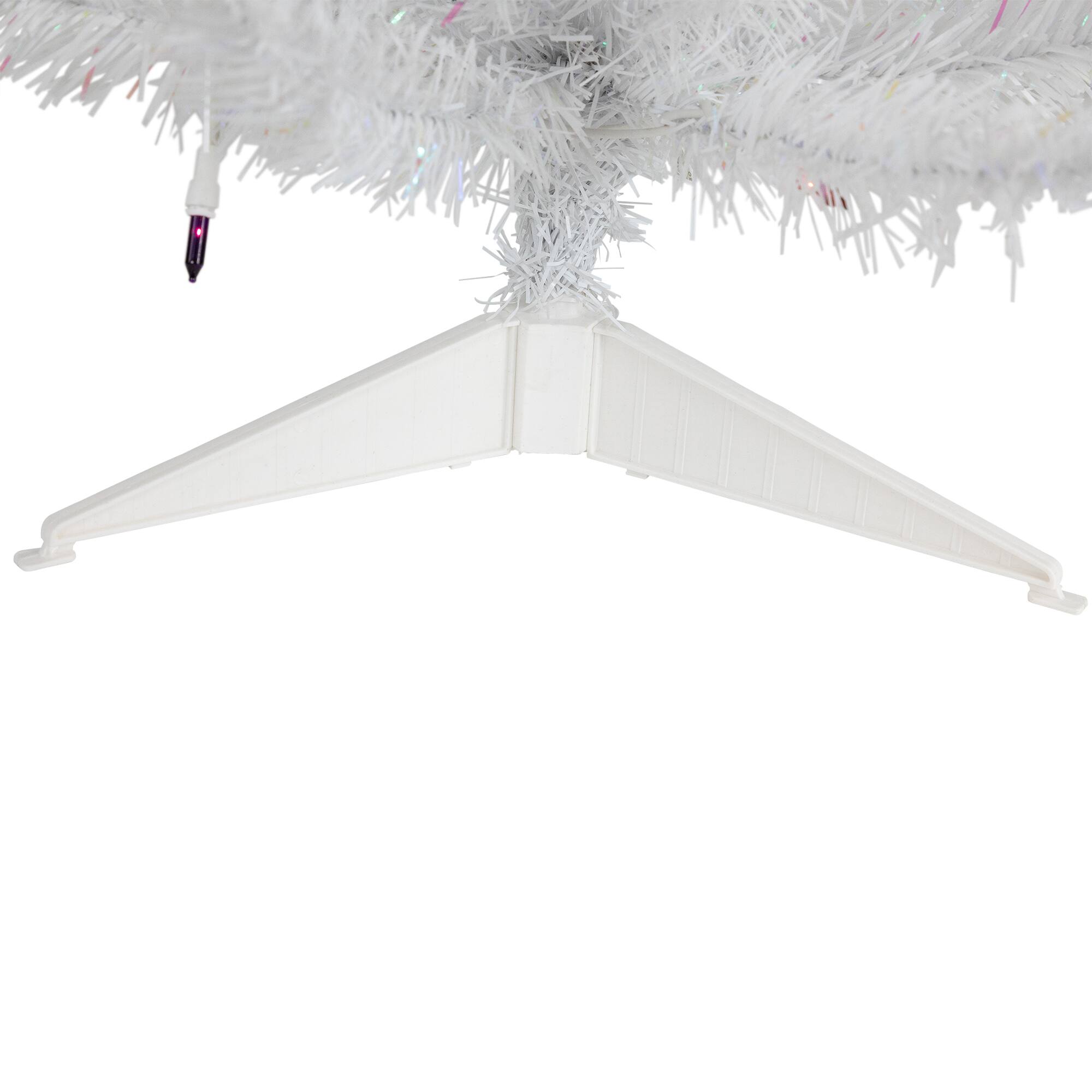 3ft. Pre-lit White Pine Artificial Christmas Tree, Multicolor Lights