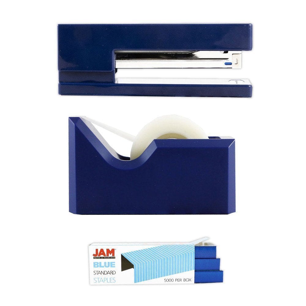 JAM Paper Stapler, Tape Dispenser & Staples Office Trio Kit