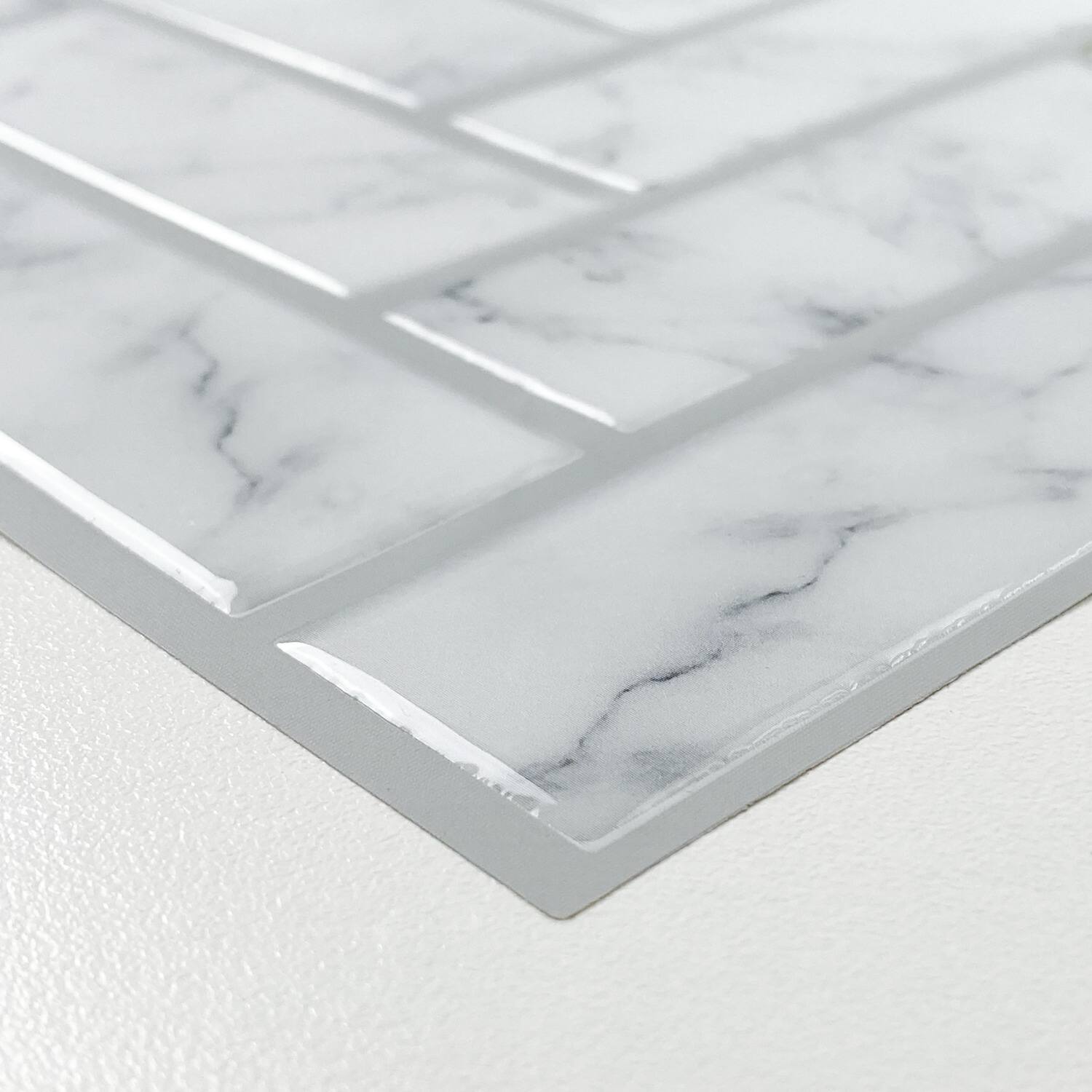 RoomMates Marble Herringbone Peel & Stick Sticktile