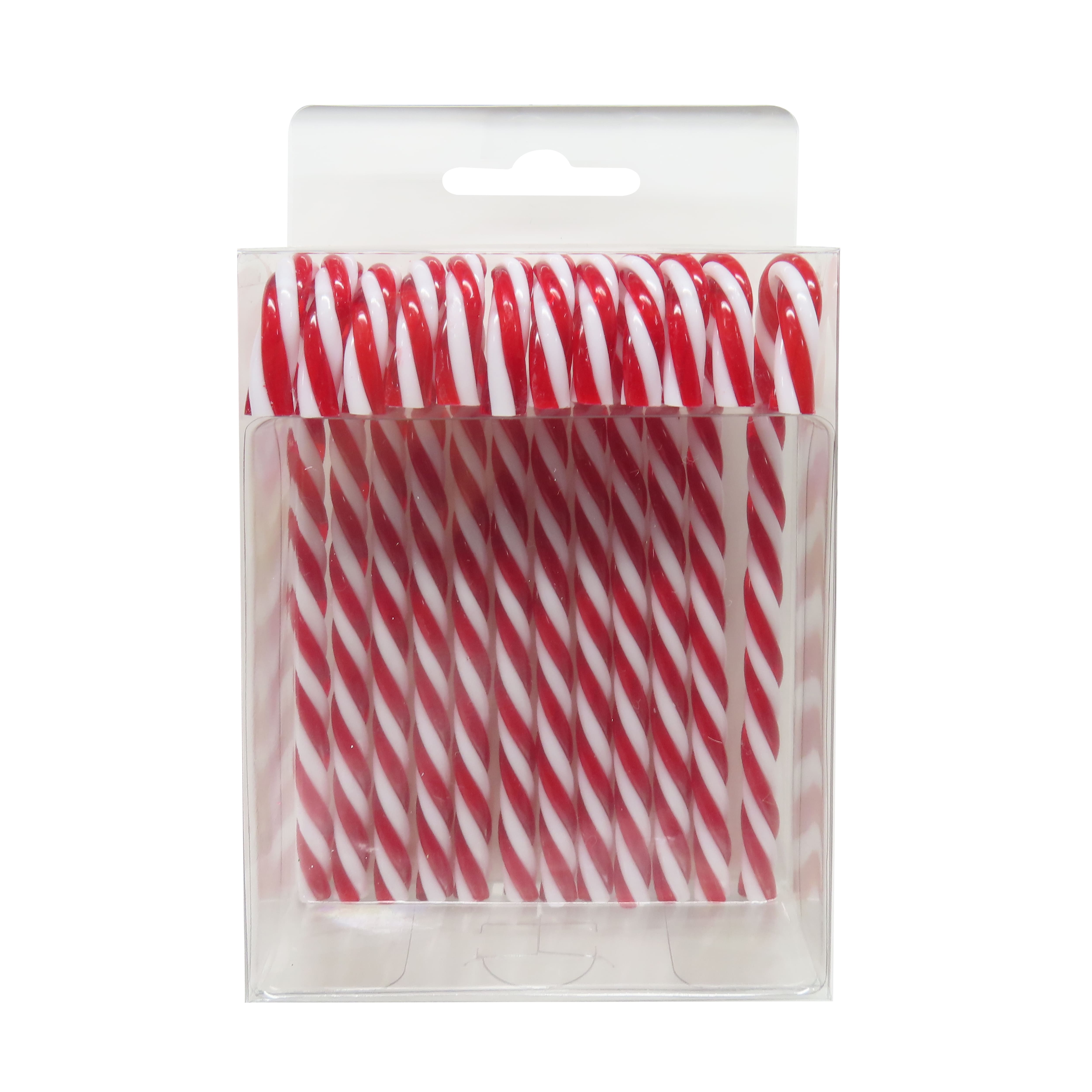 12 Pack 6&#x22; Plastic Candy Cane Ornaments by Ashland&#xAE;