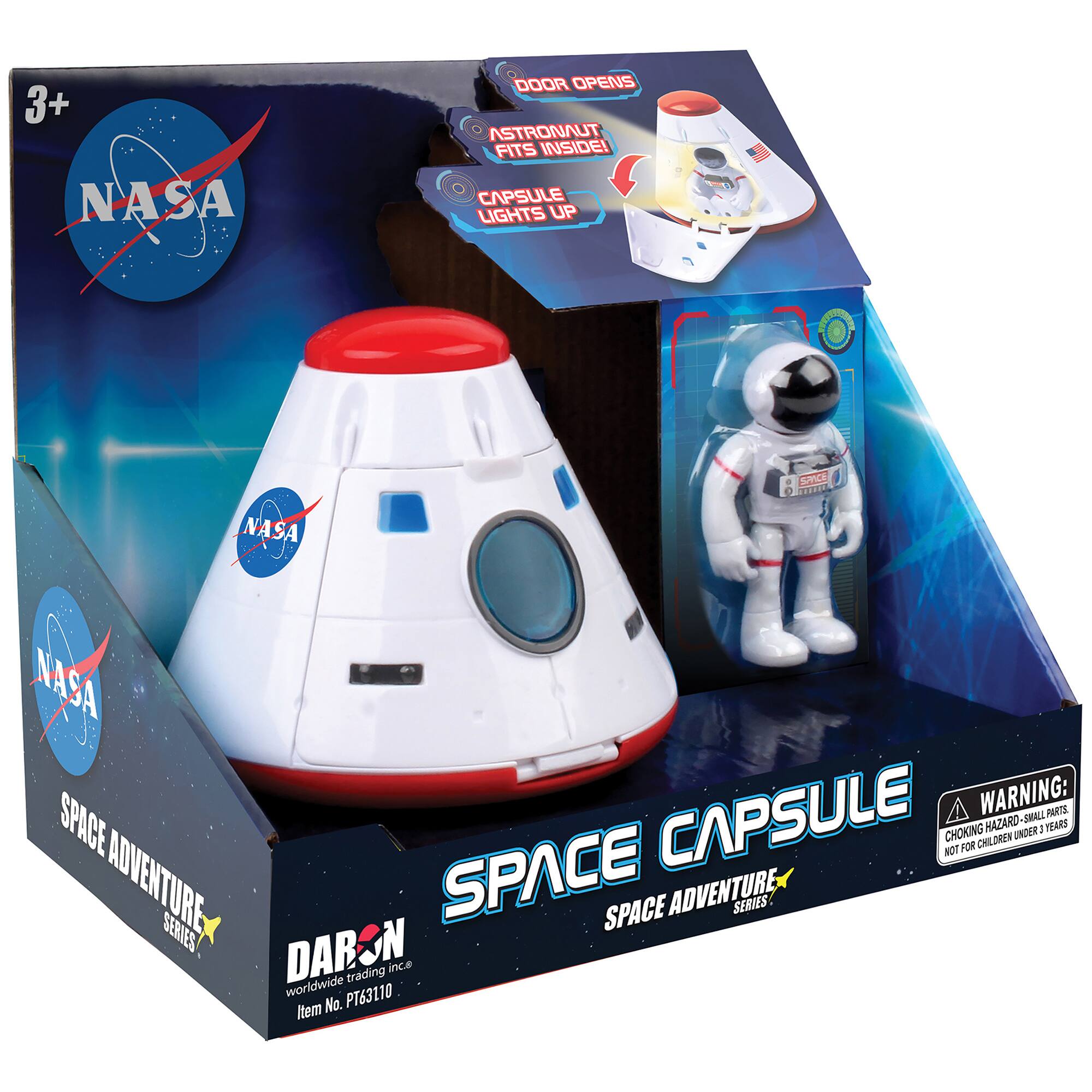 Daron&#xAE; NASA Space Adventure Space Series&#x2122; Capsule Playset with Lights and Astronaut