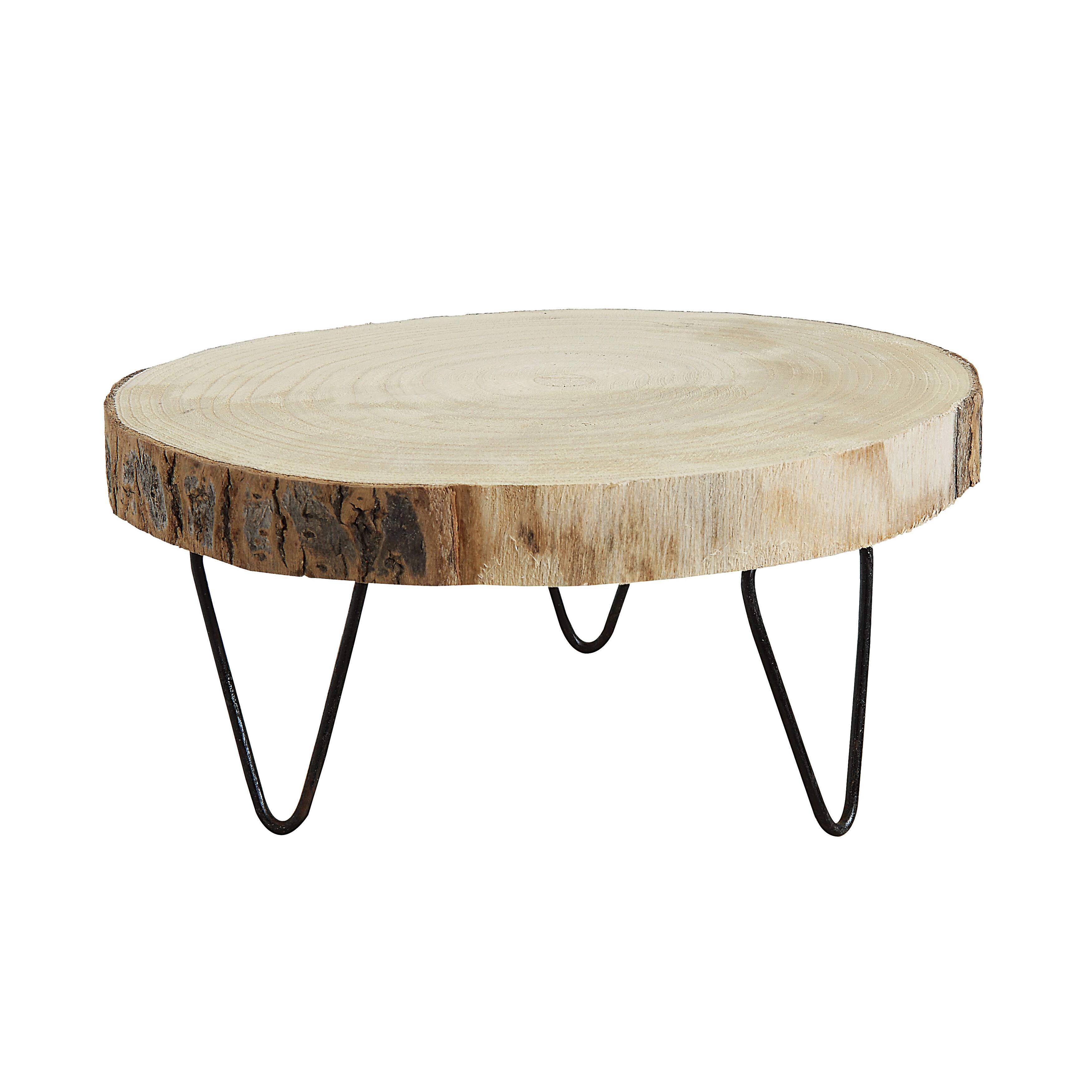 Hello Honey® Decorative Paulownia Wood Pedestal