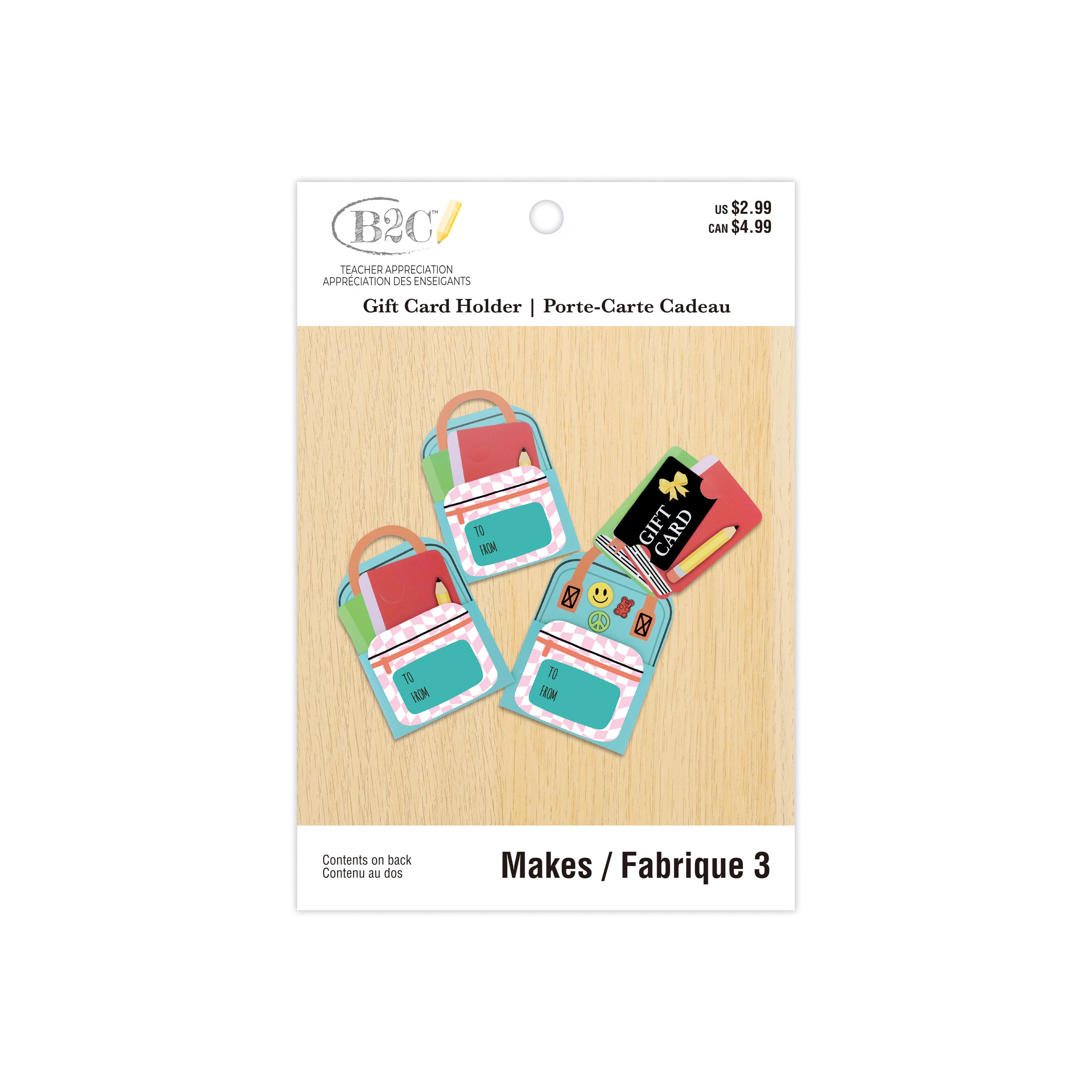 Backpack Gift Card Holder Set by B2C™