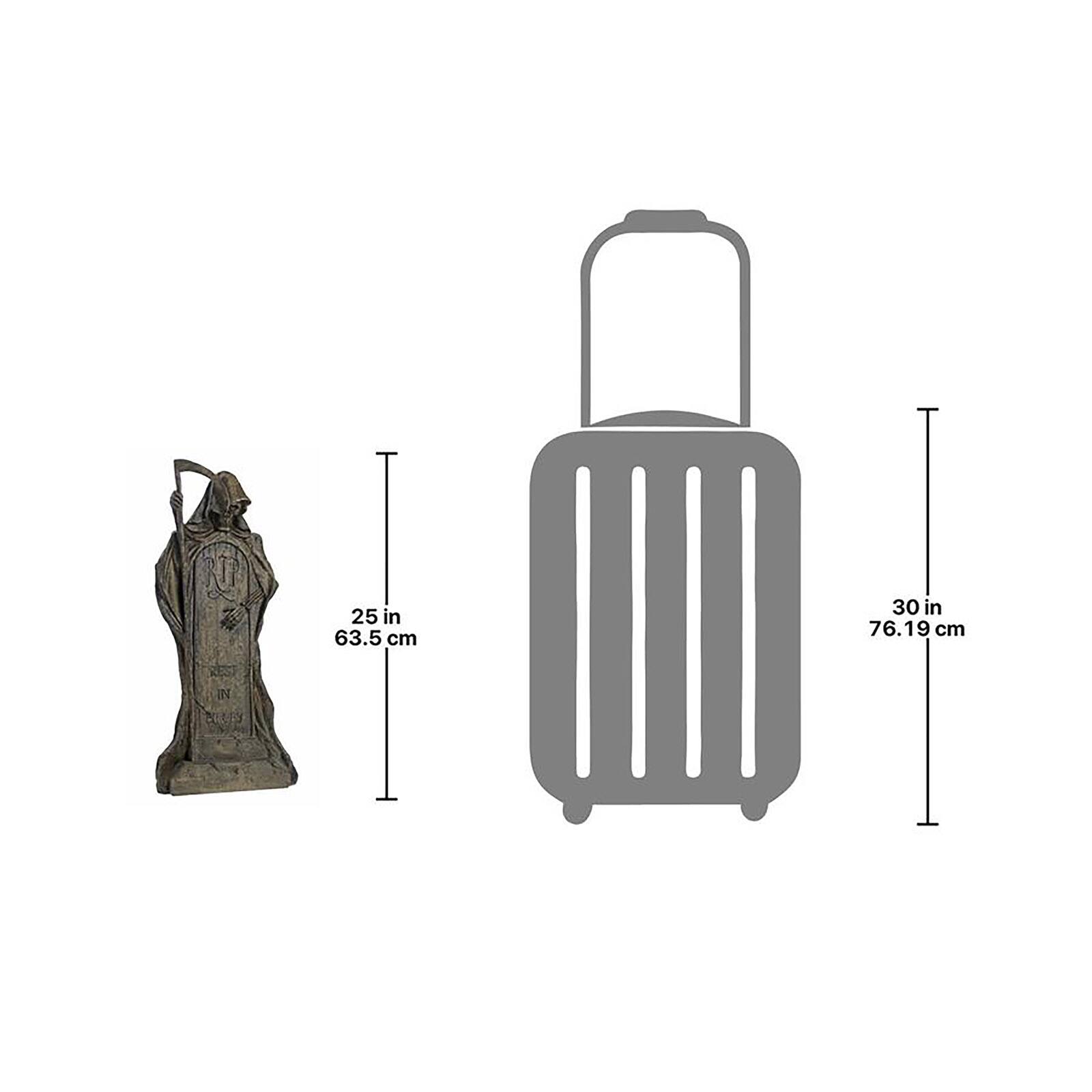 Design Toscano Rest in Pieces Grim Reaper Tombstone Statue