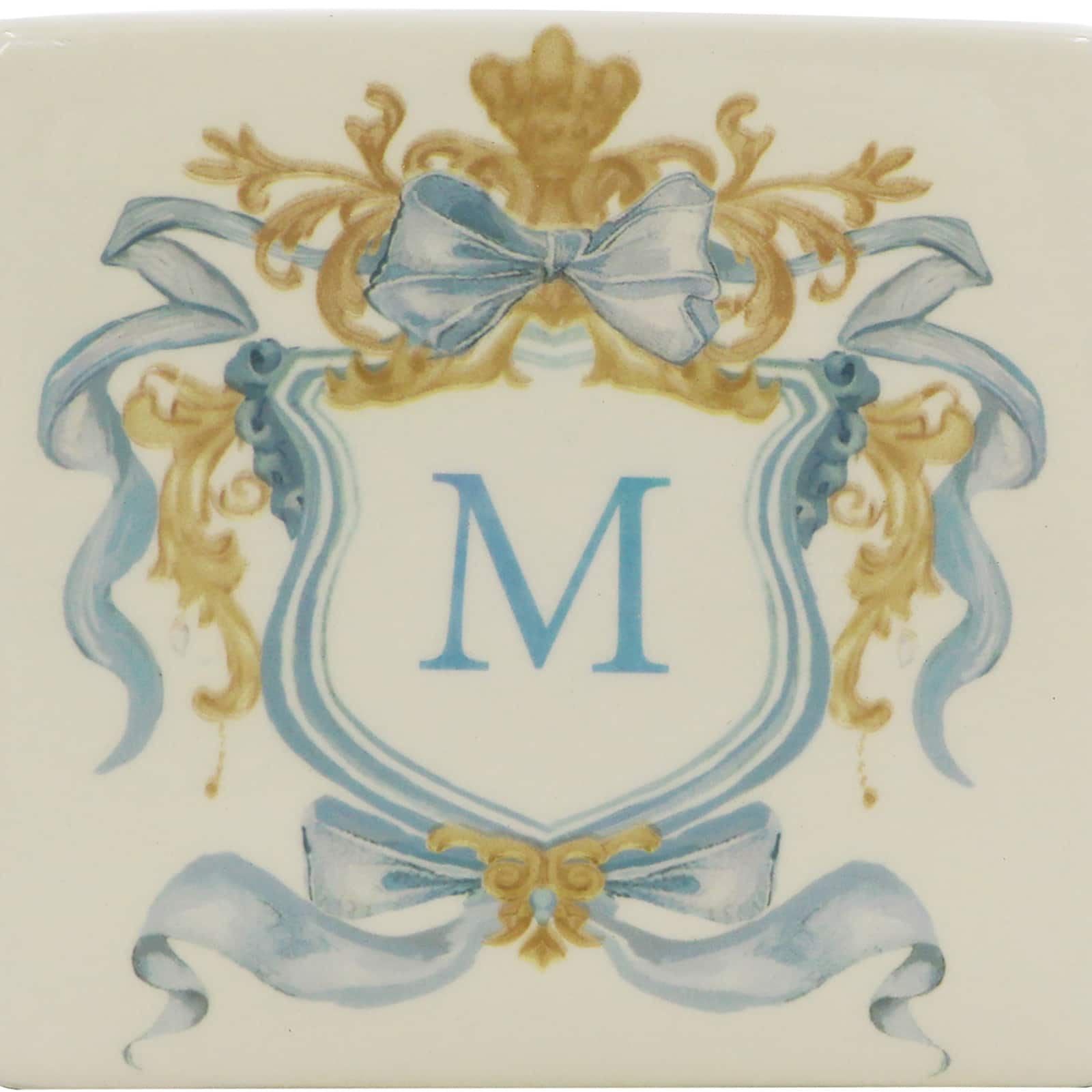 4.5&#x22; x 4&#x22; Ceramic Monogram D&#xE9;cor by Ashland&#xAE;