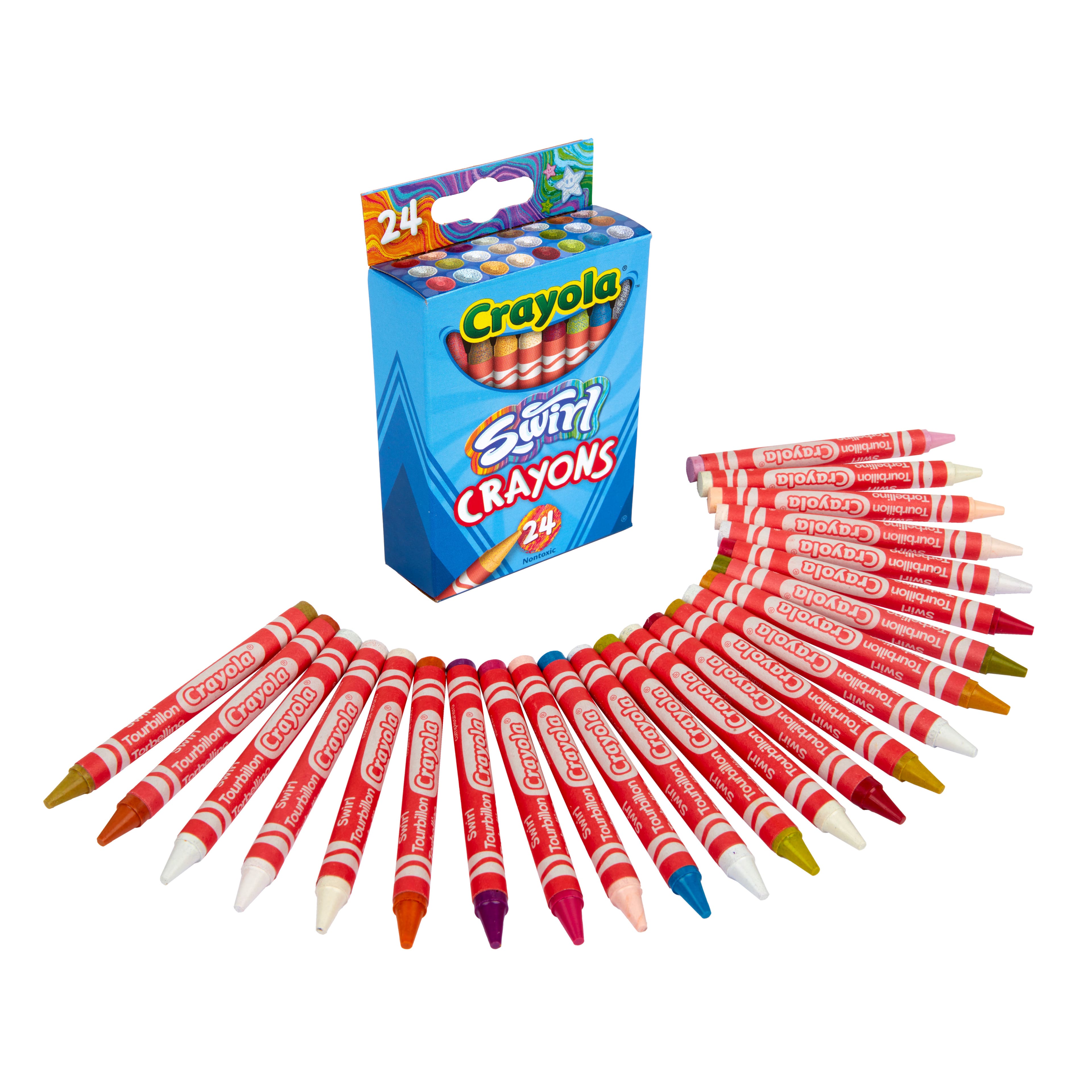 Crayola&#xAE; 24 Color Swirl Crayons