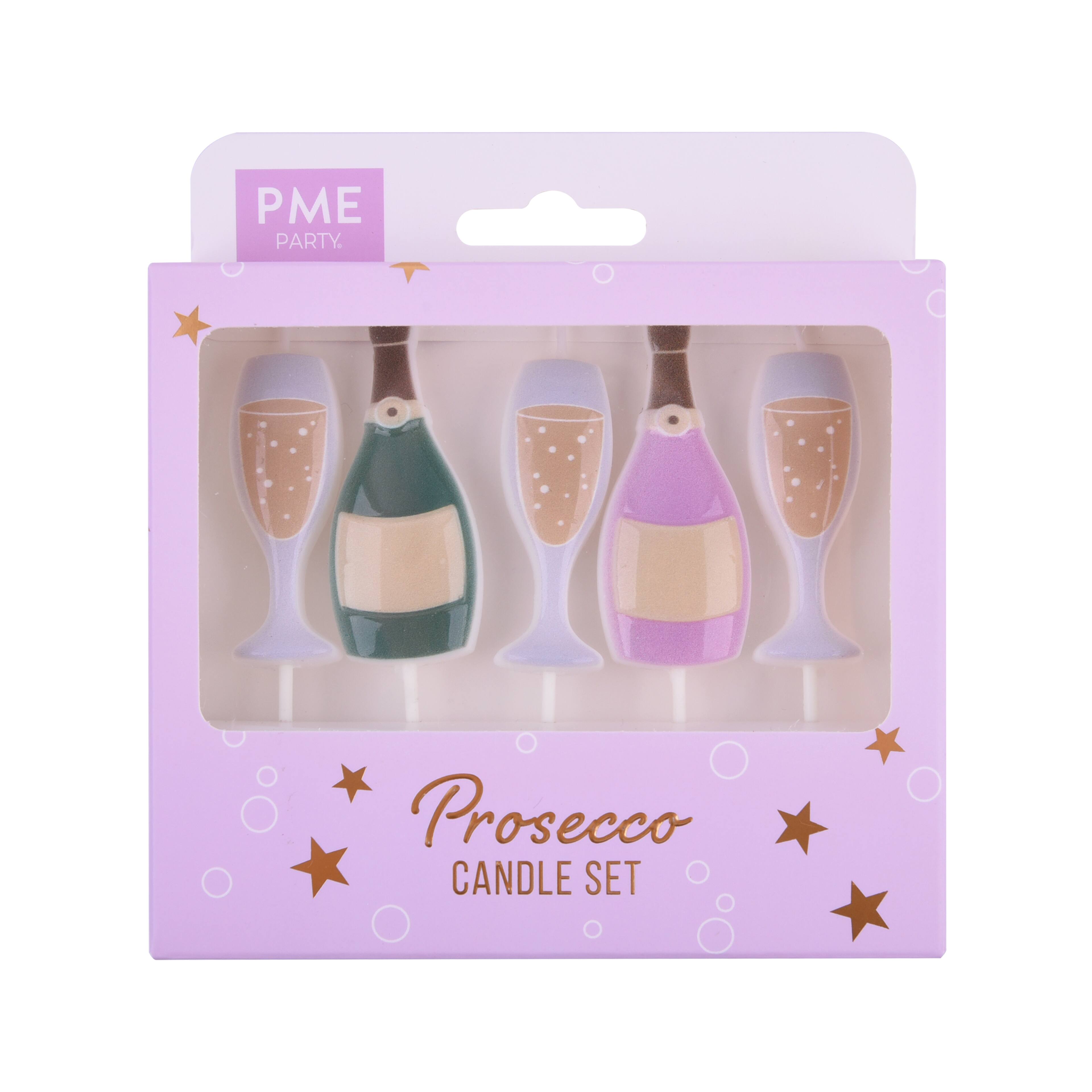 PME Party&#xAE; Champagne Birthday Candle Set