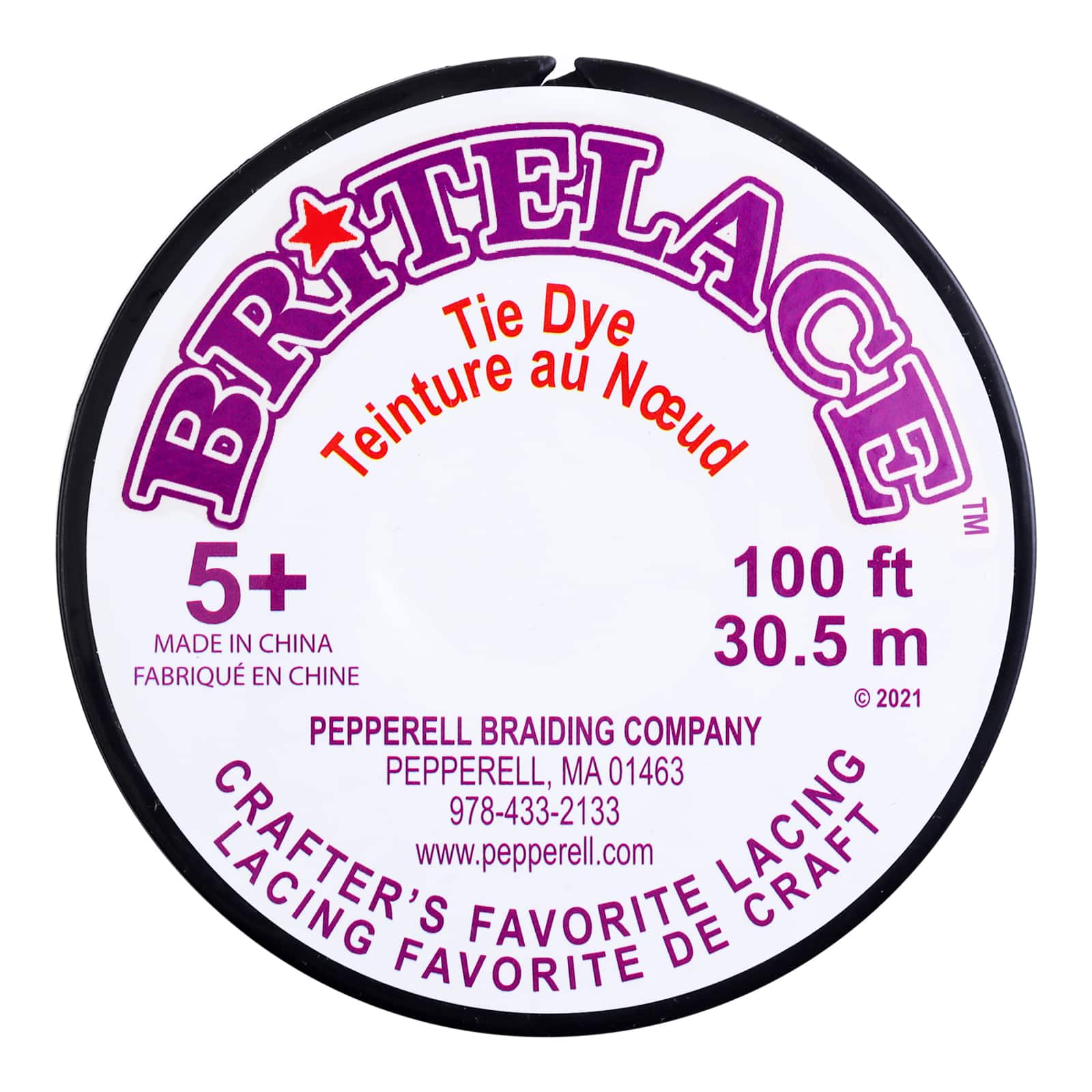 Britelace™ 2.3mm Rainbow Tie Dye Lacing