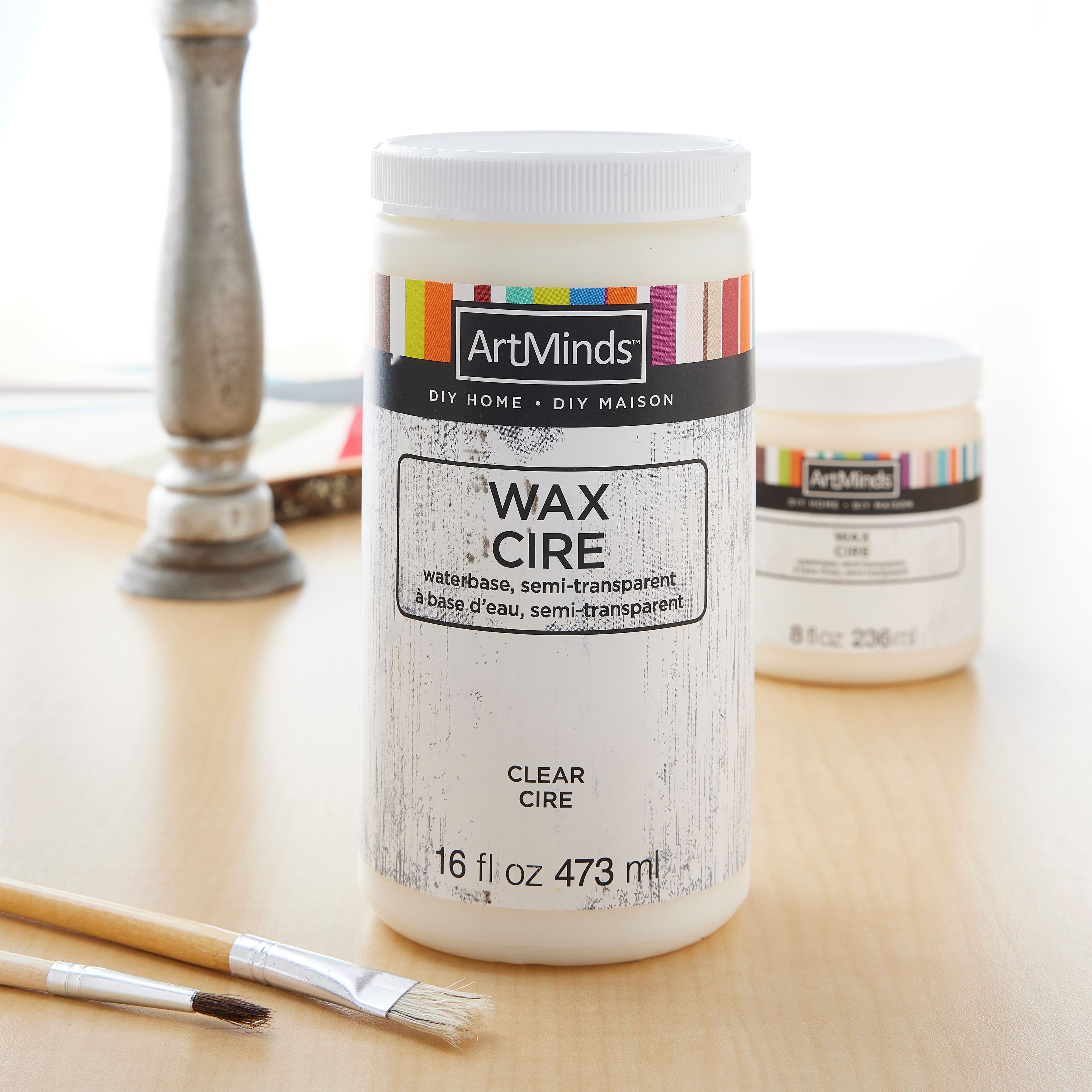 6 Pack: DIY Home Clear Wax by ArtMinds&#x2122;, 16oz.