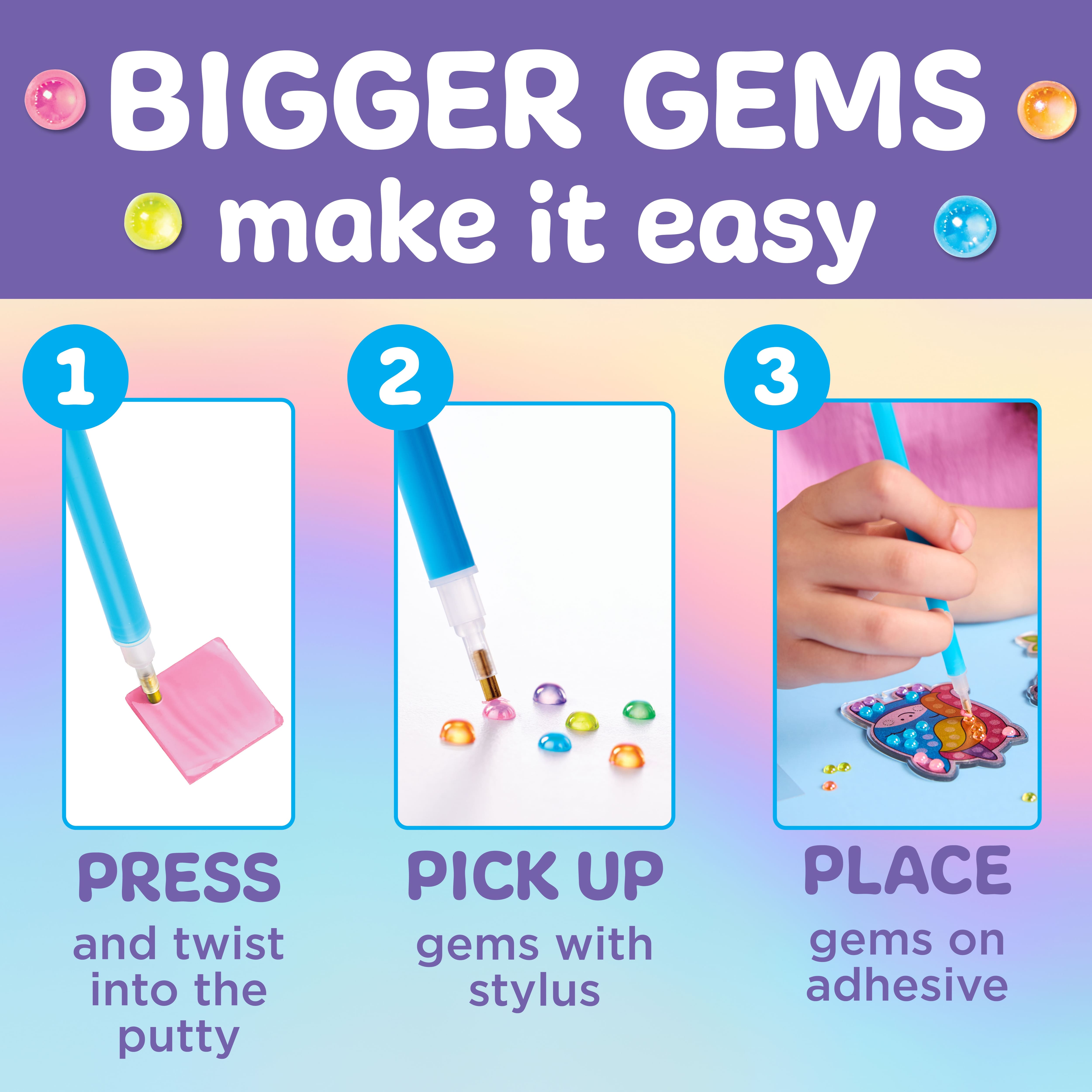 Creativity for Kids&#xAE; Bubble Gems&#x2122; Backpack Keychains Kit