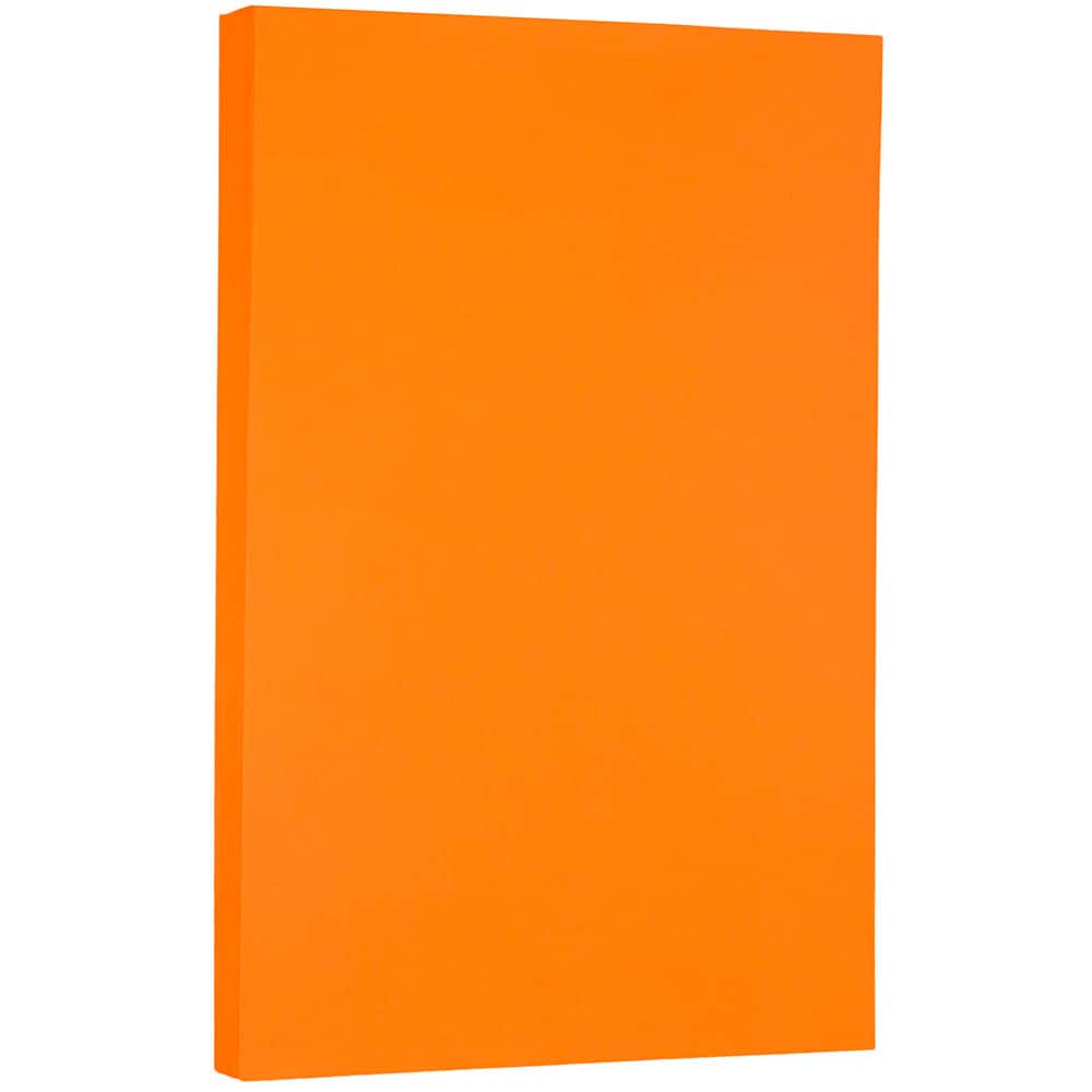 JAM Paper Bright Hue 8.5" x 14" 24lb. Recycled Colored Legal Paper, 100 Sheets