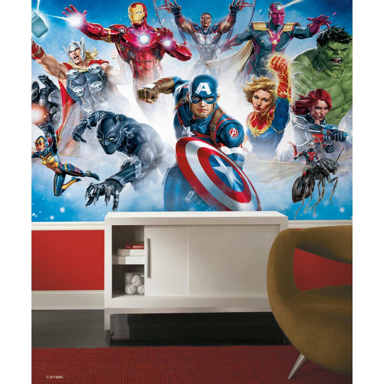 RoomMates Avenger Gallery Art Peel &#x26; Stick Mural