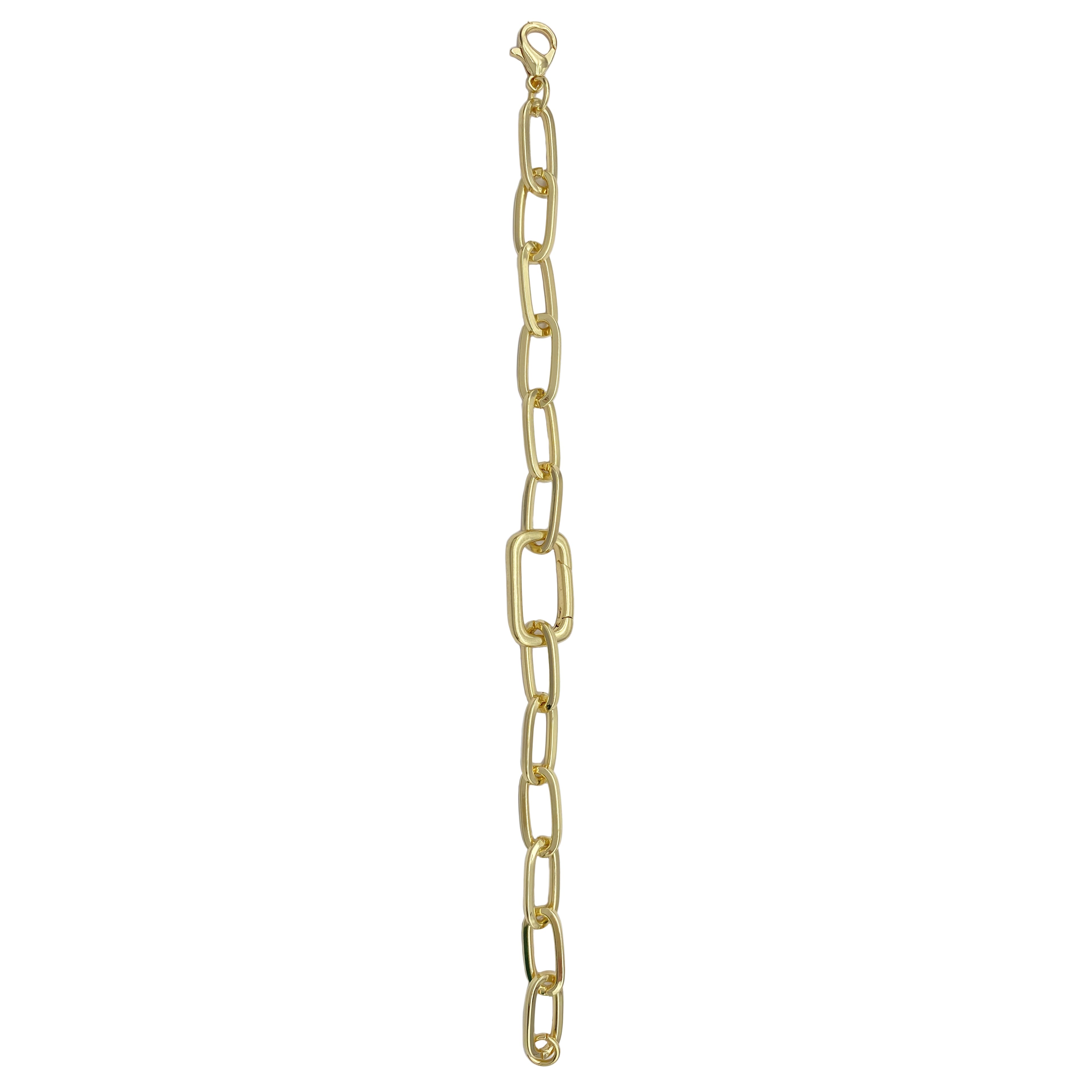 6 Pack: 14K Gold Plated Paperclip Bracelet by Bead Landing™