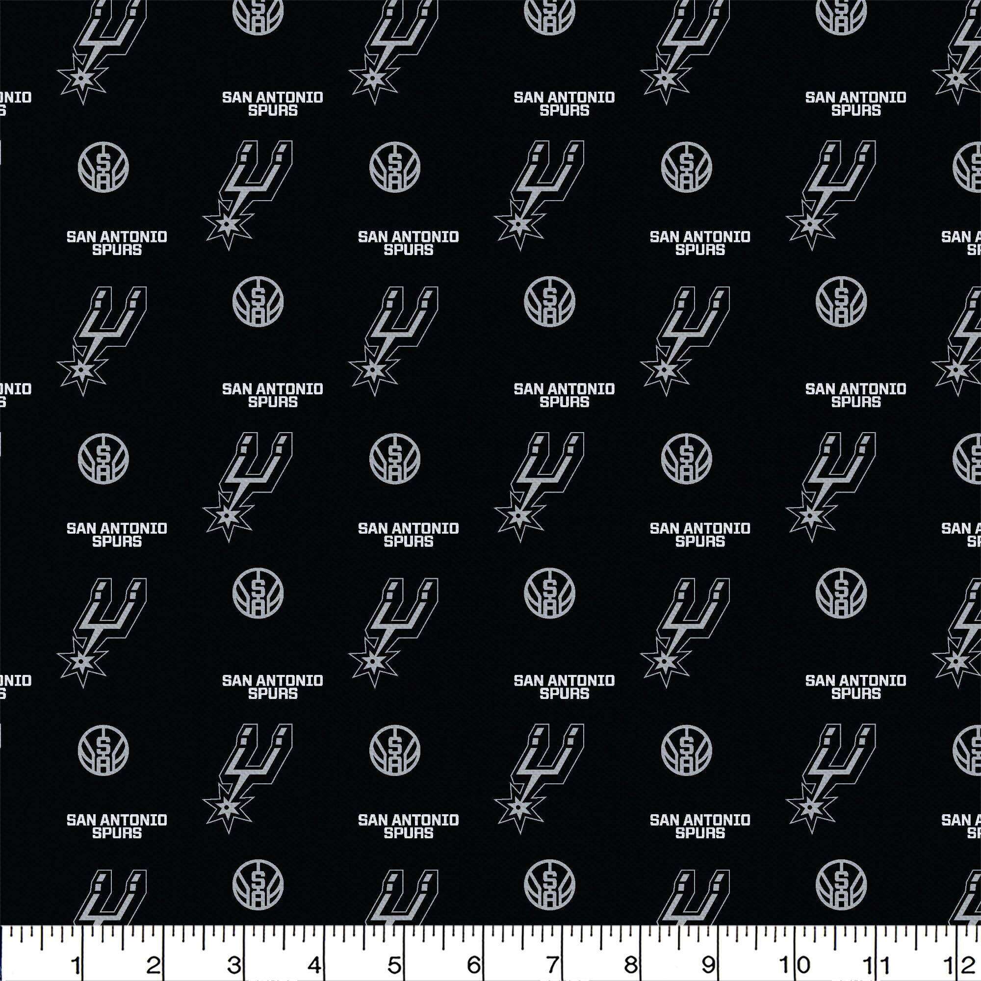 Camelot Fabrics NBA San Antonio Spurs Allover Cotton Precut Fabric Bundle