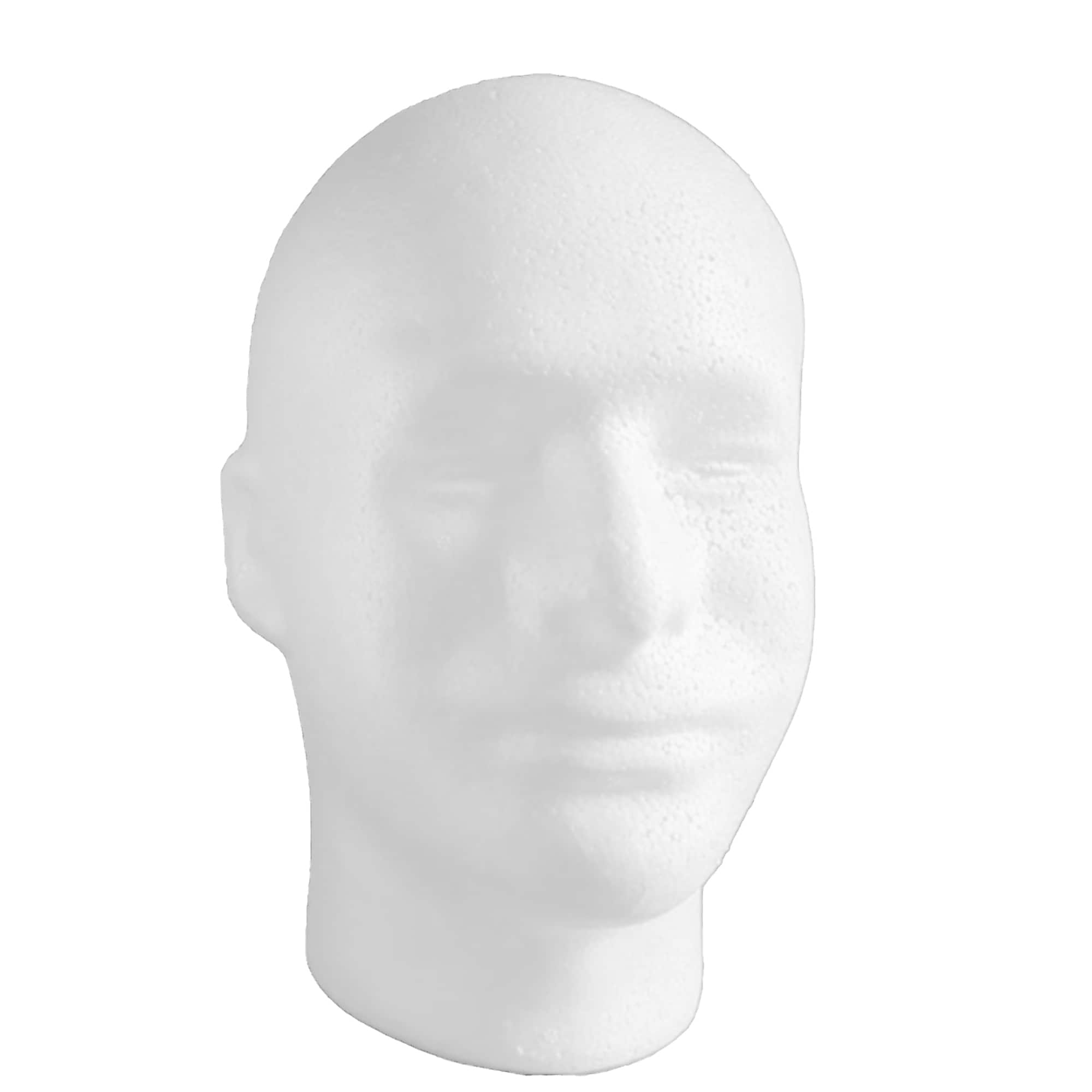 16 Pack: White Foam Male Head by Ashland&#xAE;