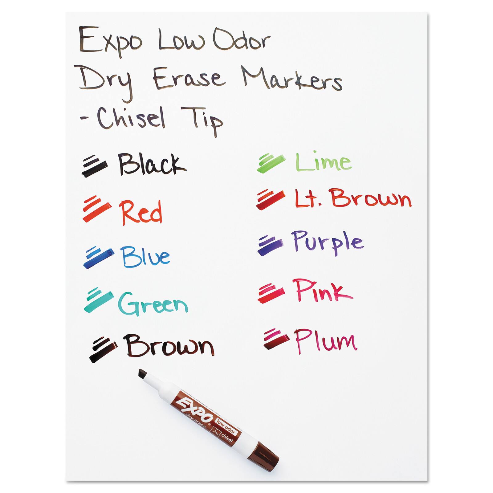 Expo&#xAE; Broad Chisel Tip Low Odor Dry-Erase Marker, 12ct.