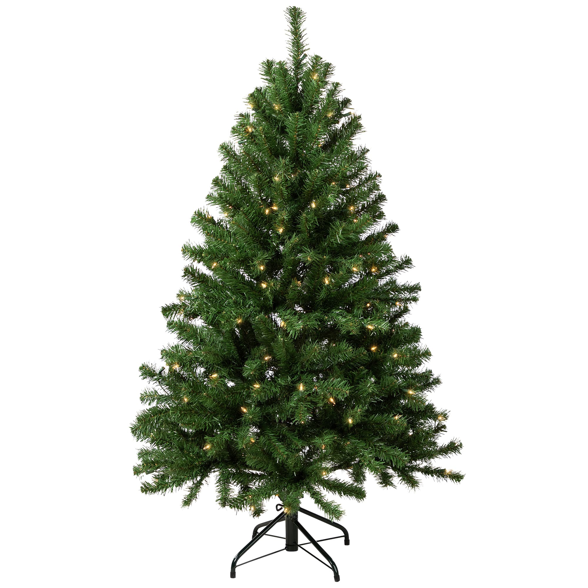 4.5ft. Pre-Lit Pendleton Spruce Full Artificial Christmas Tree, Clear Lights