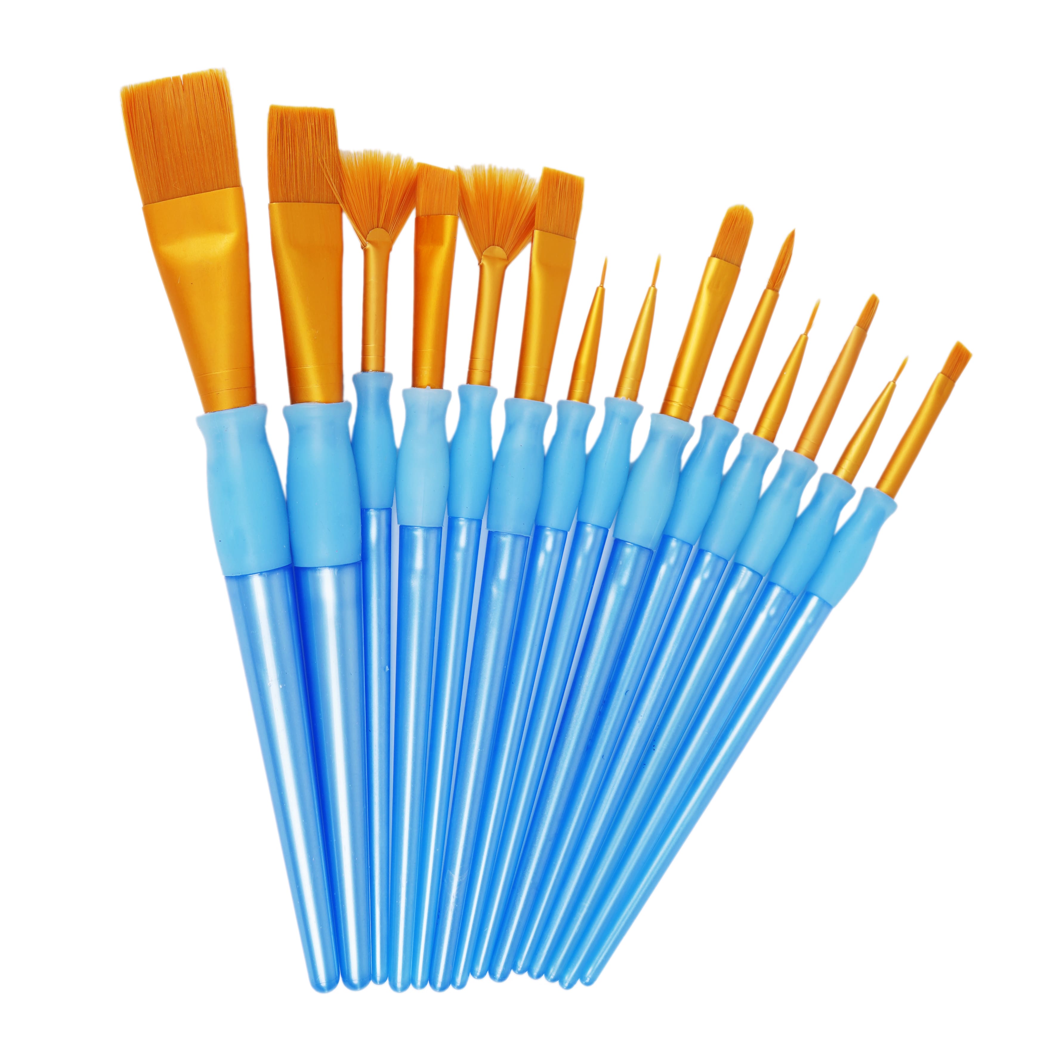 6 Packs: 14 ct. (84 total) Golden Taklon Brush Set by Craft Smart®