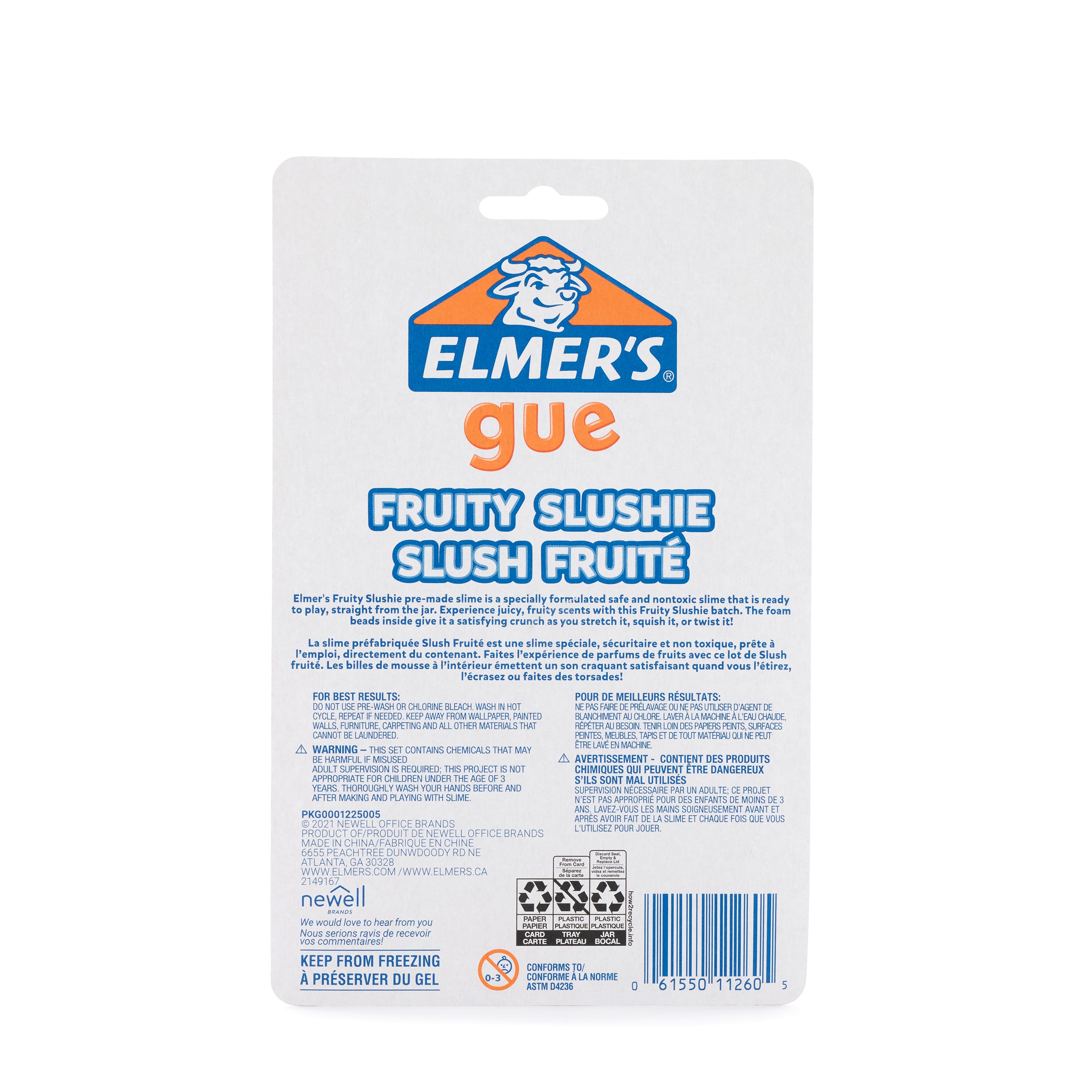 Boue visqueuse préfaite slush fruité Gue d’Elmer’s