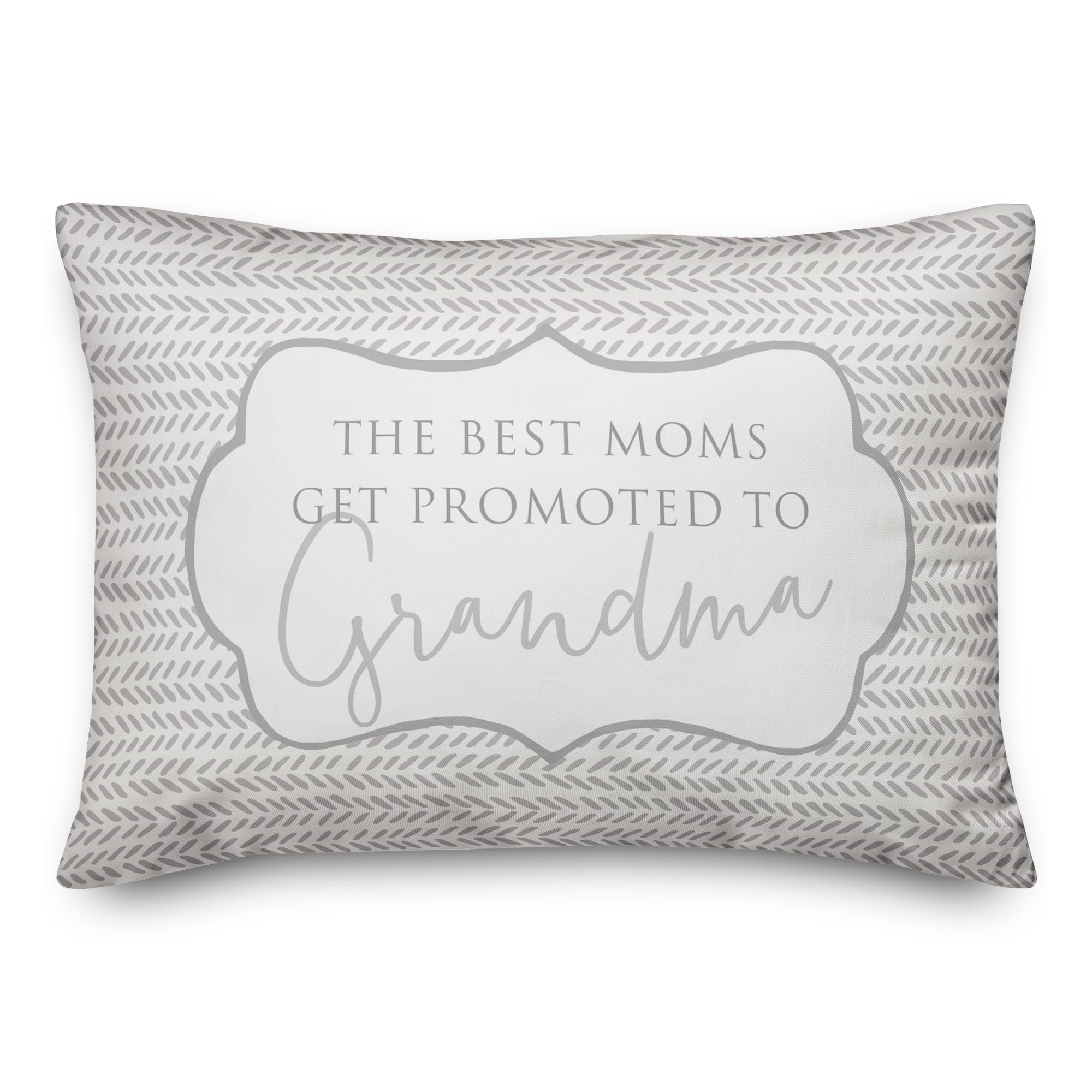 The Best Moms Get Promoted To Grandma Throw Pillow