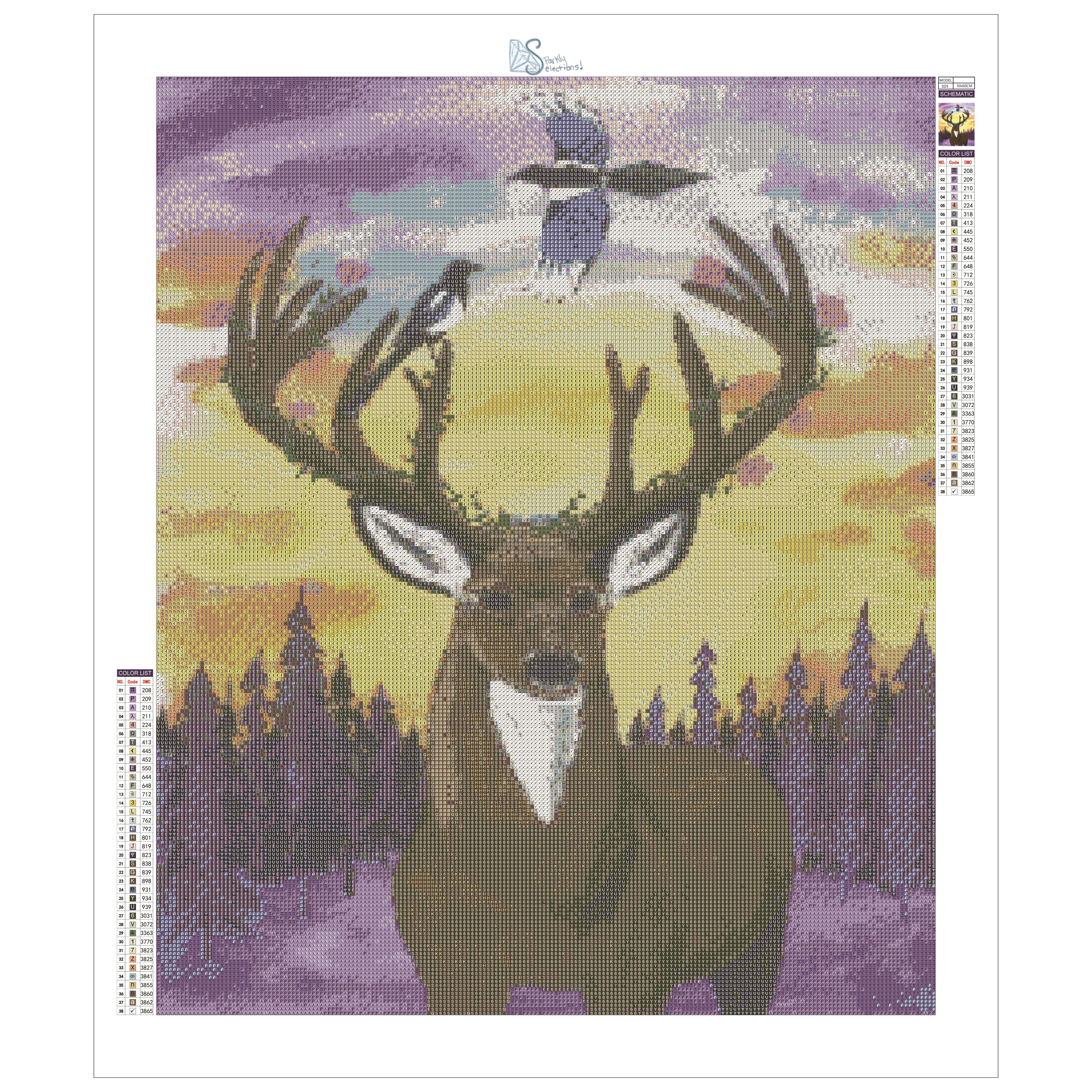 Sparkly Selections Majestic Deer - Local Utah Artist Rachel H. Diamond Painting Kit