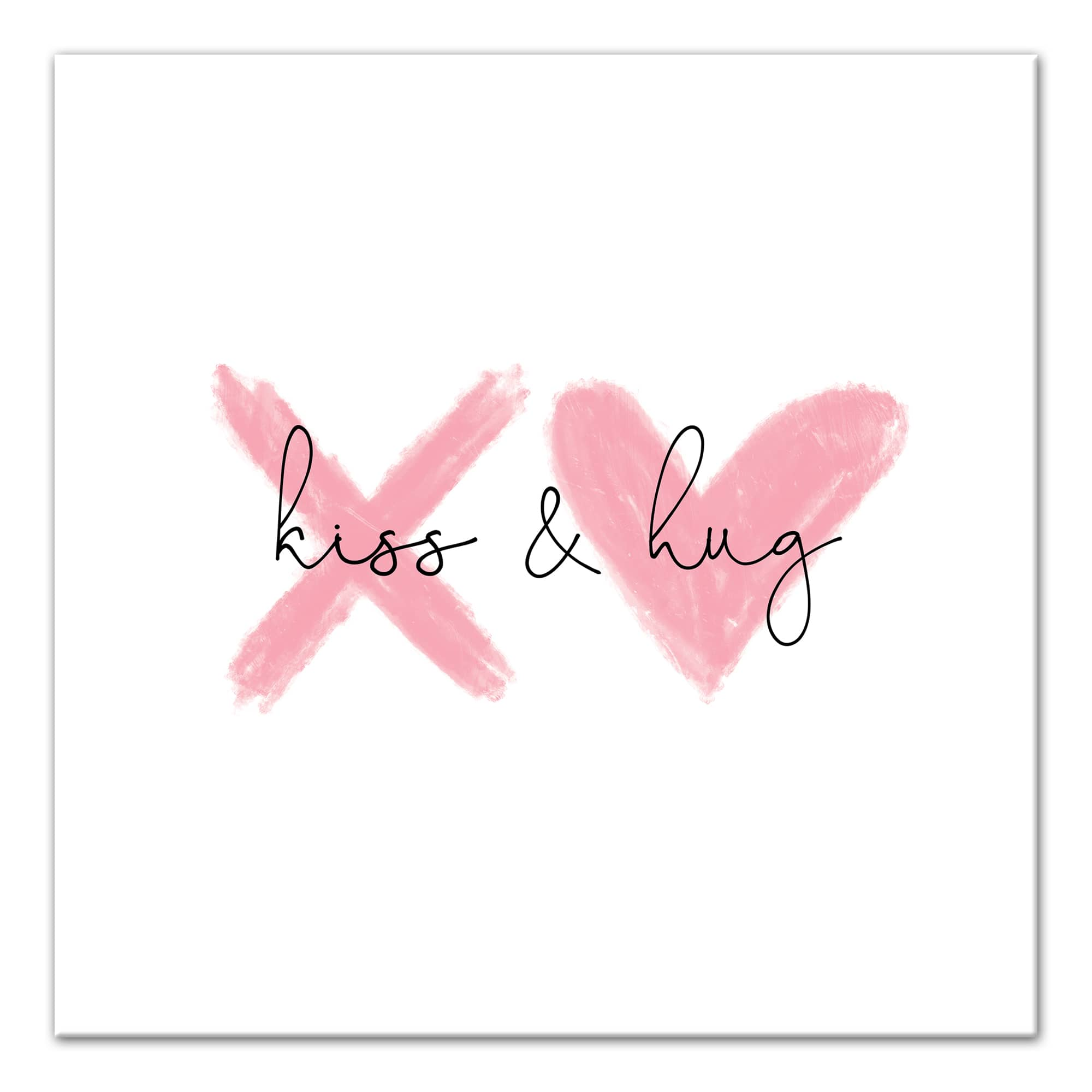 Kiss &#x26; Hug Canvas Art