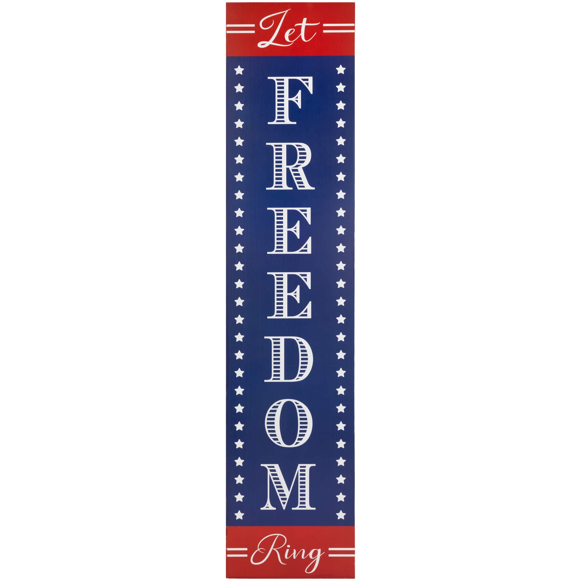 36&#x22; Let Freedom Ring Patriotic Wall Sign