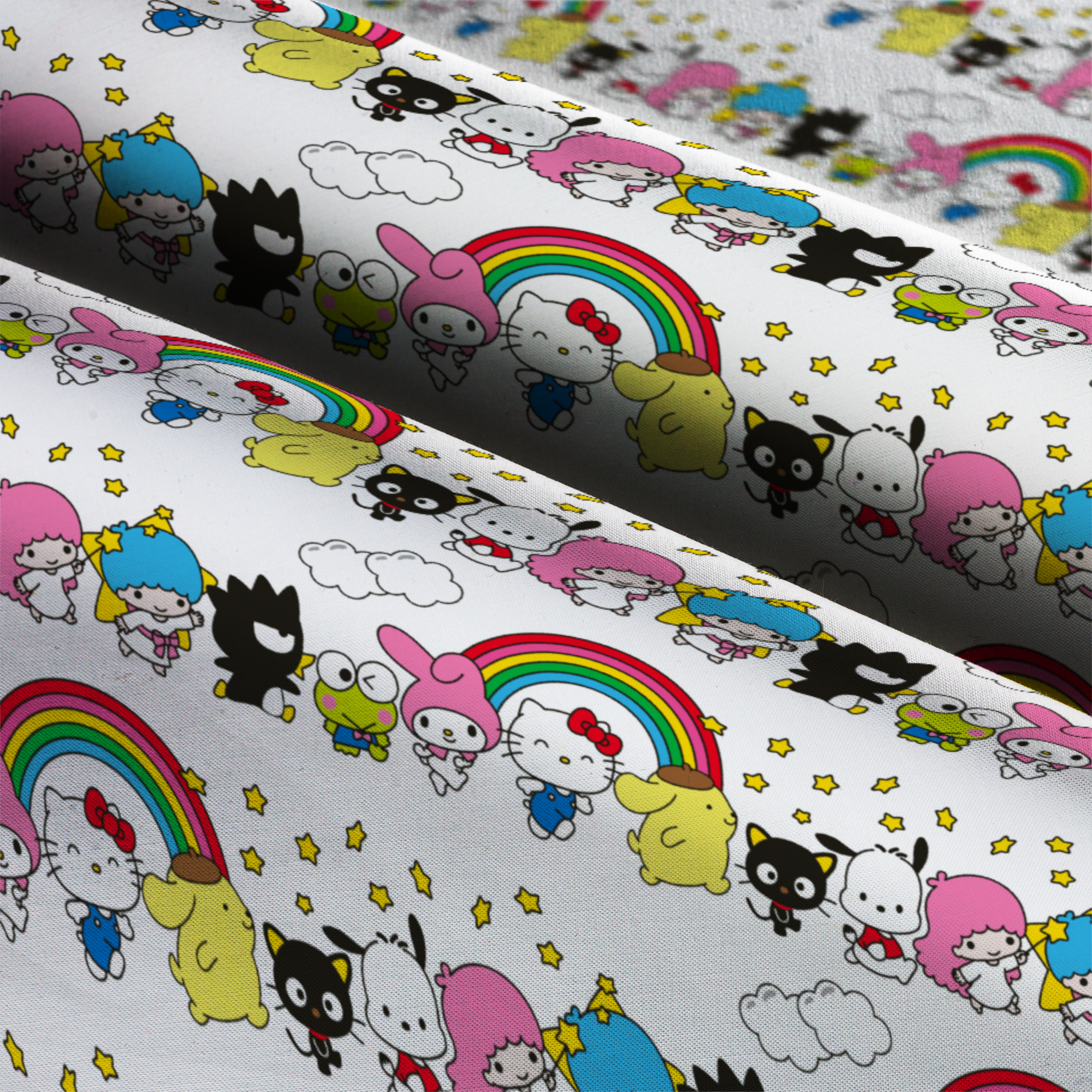 Hello Kitty® & Friends Rainbow Cotton Fabric