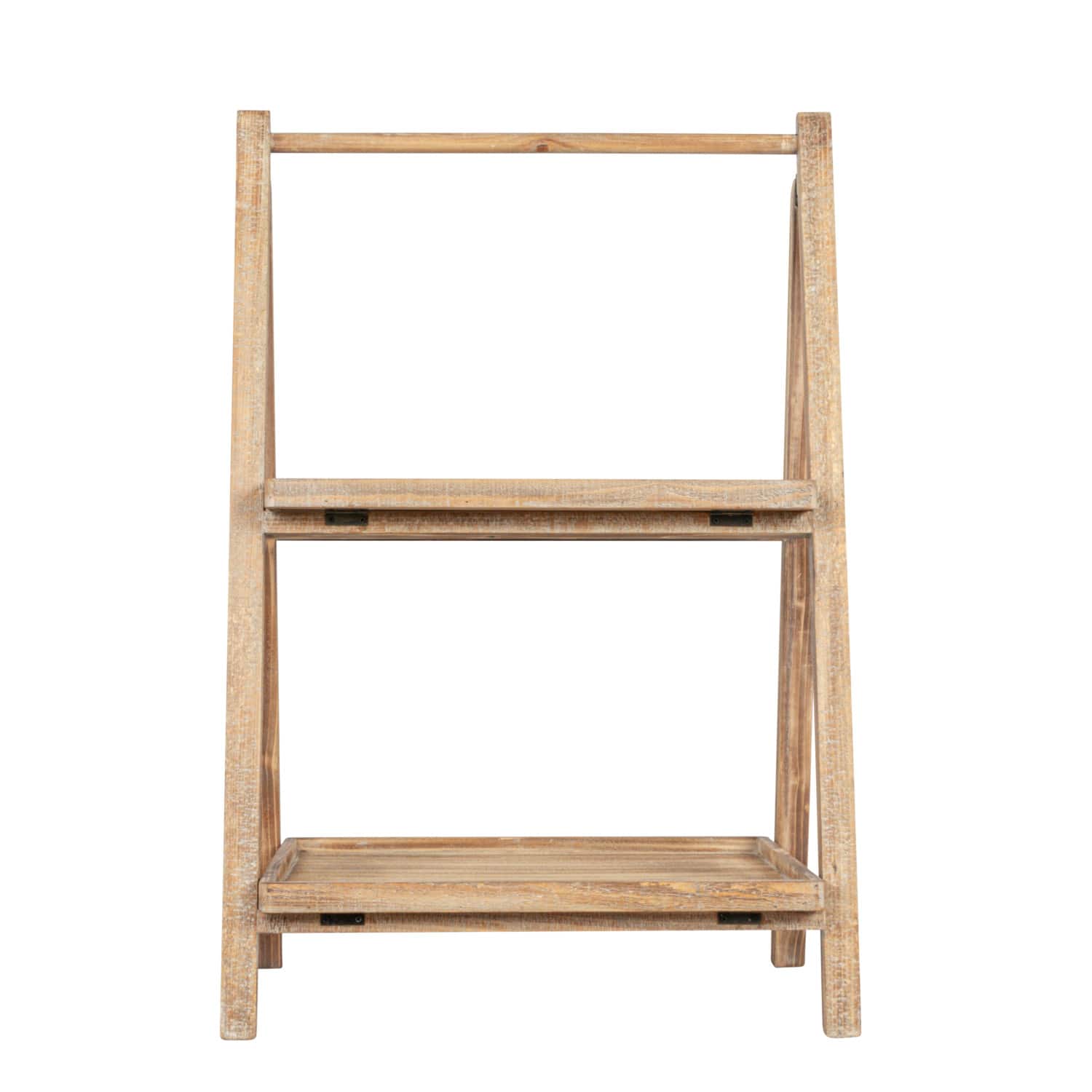 Hello Honey® 3ft. 2-Tier Natural Wood Folding Storage Stand