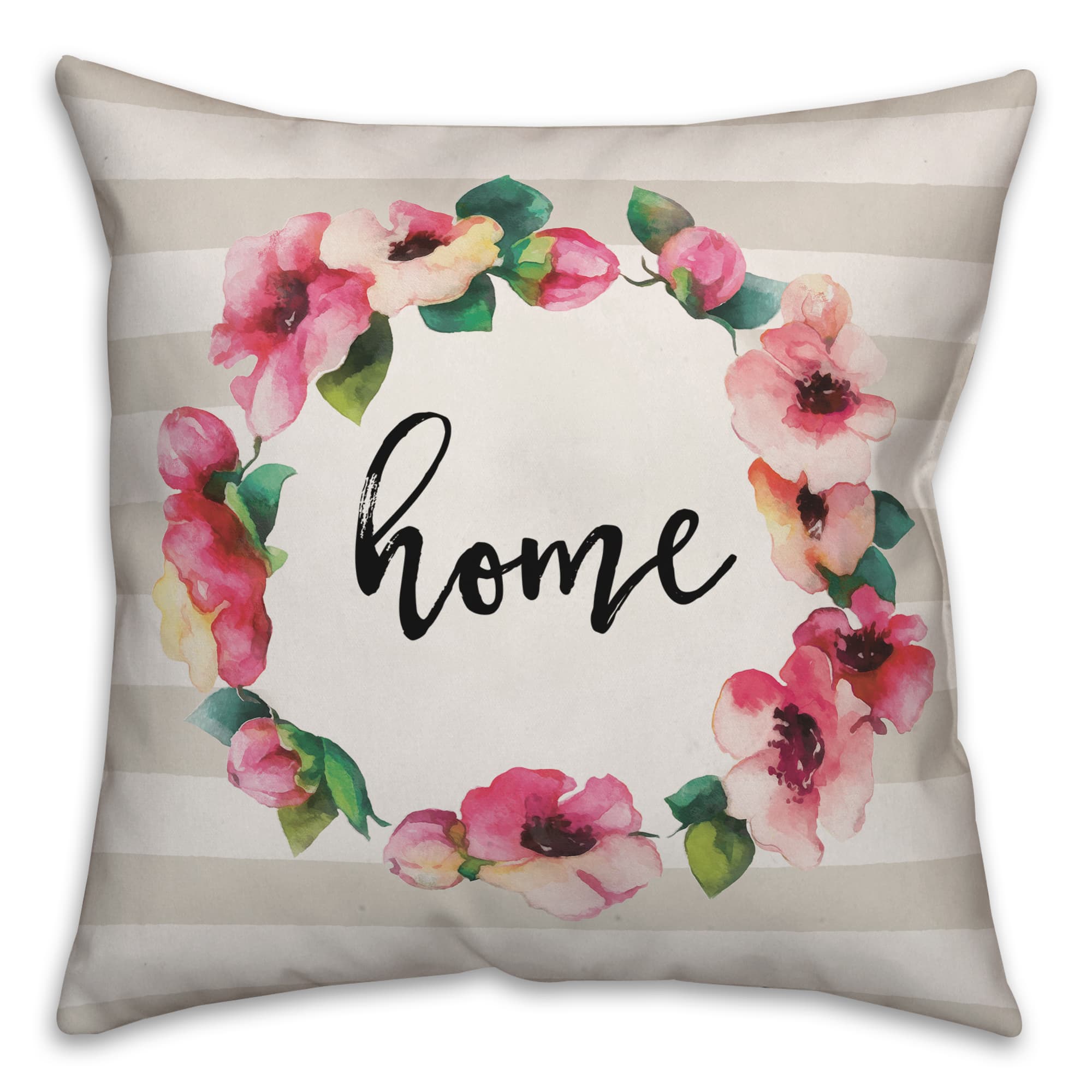 Home Floral Wreath Throw Pillow Michaels