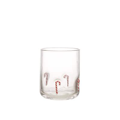 17oz. Clear Glass with Candy Canes by Ashland®