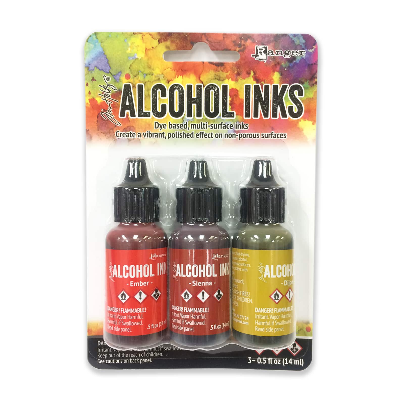 6 Packs: 3 ct. (18 total) Tim Holtz® Orange & Yellow Spectrum Alcohol Inks