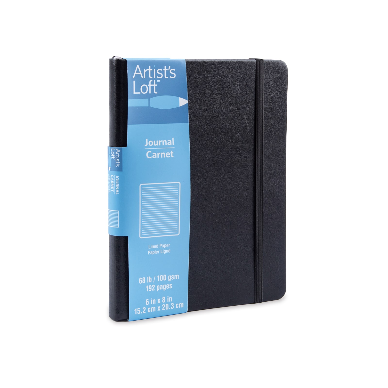8 Pack: Black Hardcover Lined Journal by Artist's Loft™
