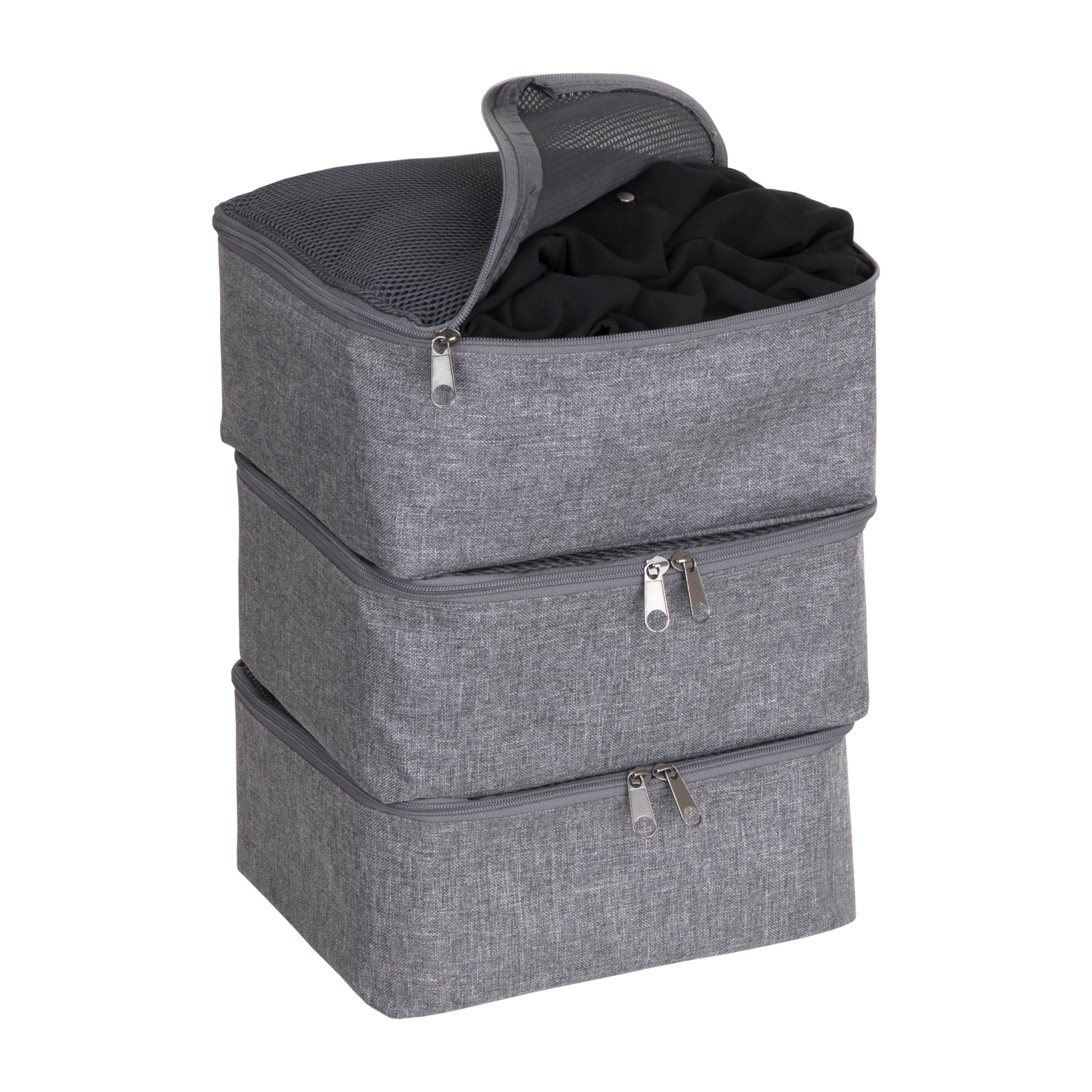 Bigso Small Gray Travel Packing Cubes, 3ct.