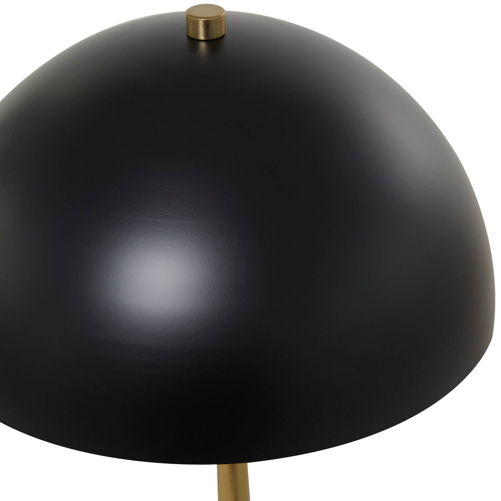 Black Metal Umbrella Style Desk Lamp with Marble Base 10&#x22; x 10&#x22; x 28&#x22;