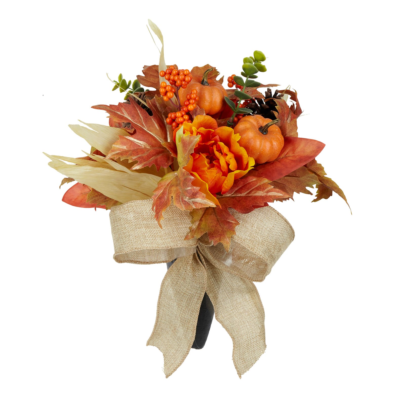 Small Autumn Foliage &#x26; Peony Remembrance Cone by Ashland&#xAE;