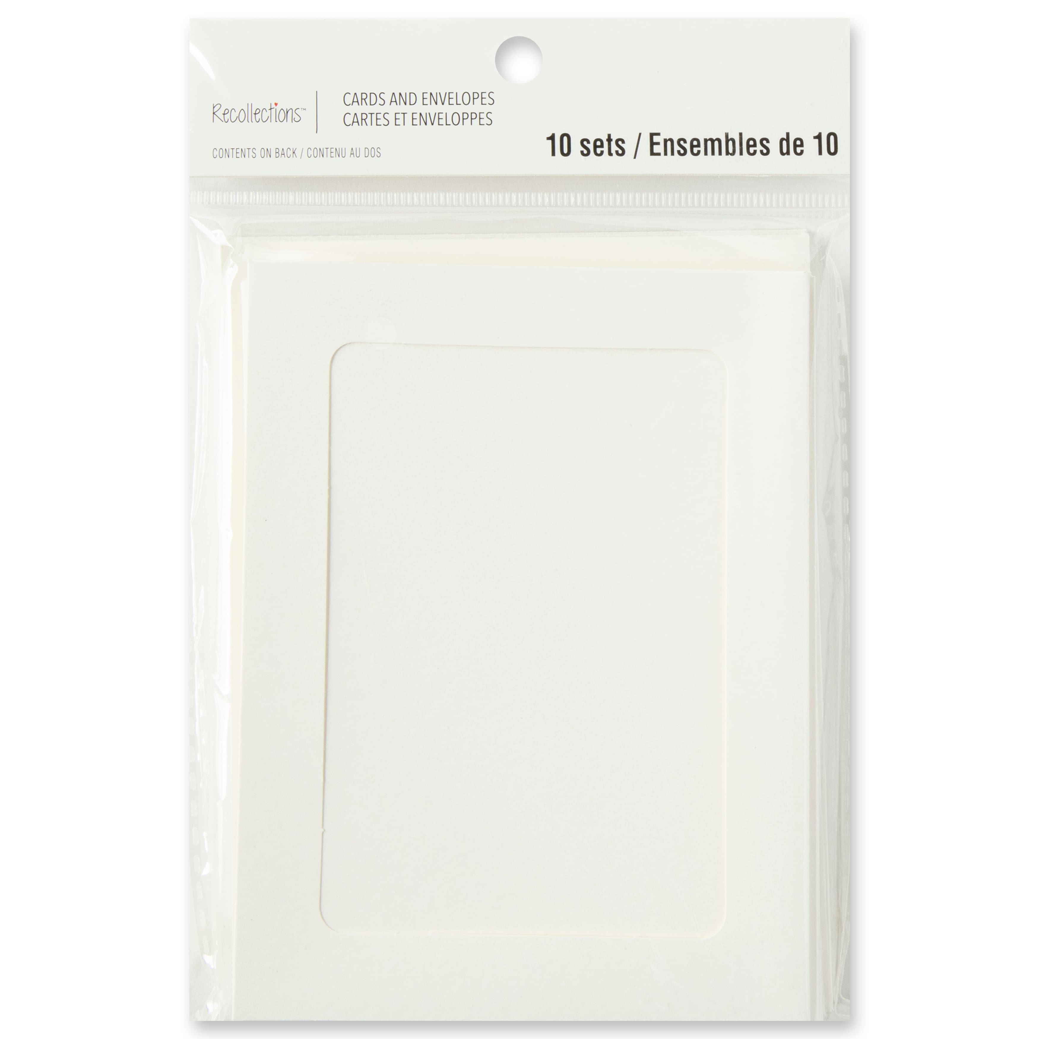 12 Packs: 10 ct. (120 total) 5&#x22; x 7&#x22; Ivory Frame Cards &#x26; Envelopes by Recollections&#x2122;