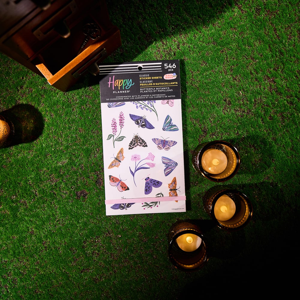 The Classic Happy Planner® Butterfly Botanics Sticker Book