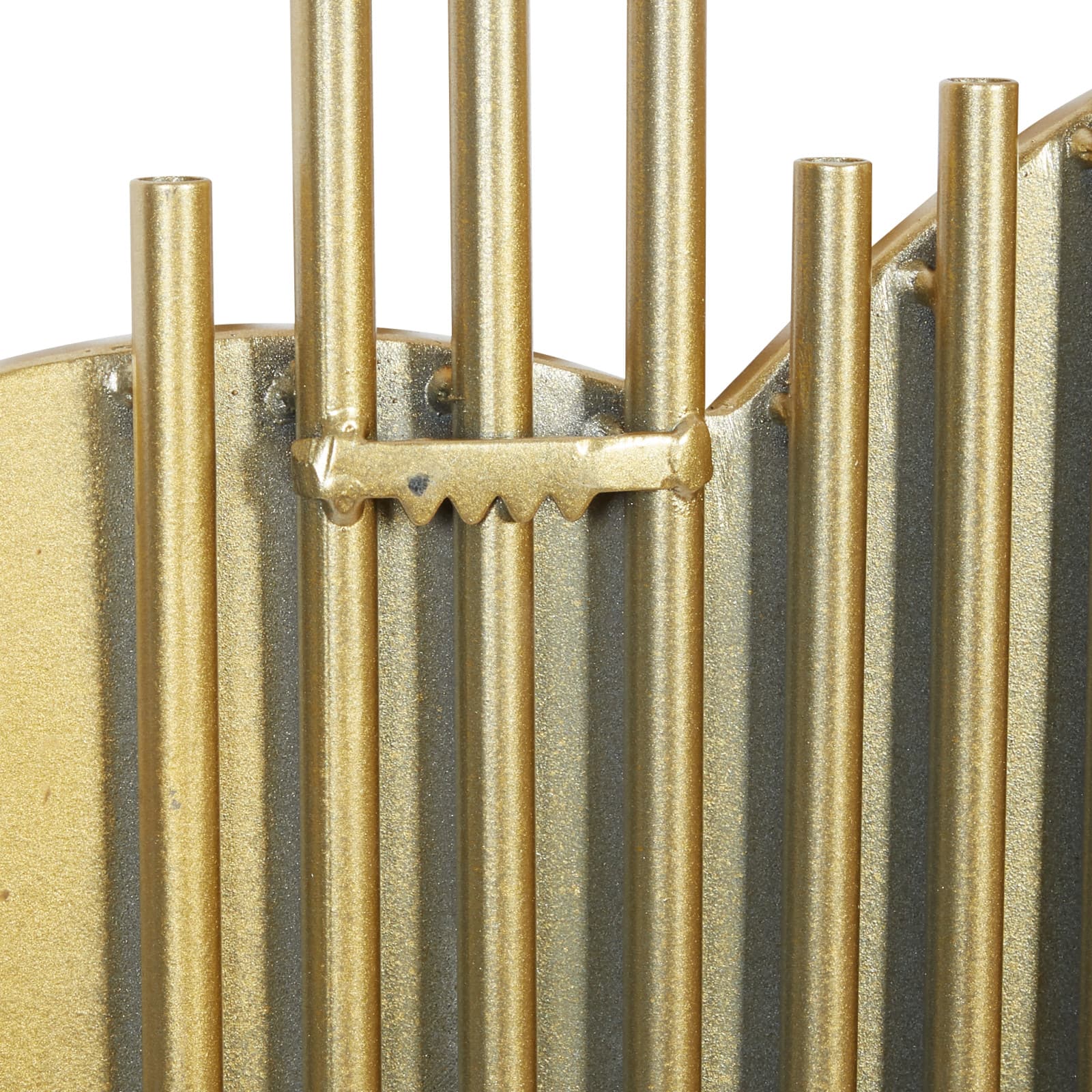 CosmoLiving by Cosmopolitan 39" Gold Metal Contemporary Wall Mirror Décor