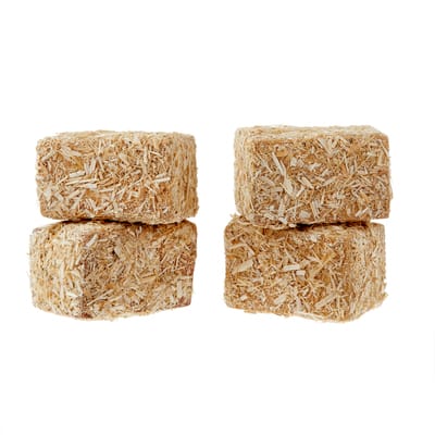 4 Decorative Mini Hay Bales for Party Table Centerpieces