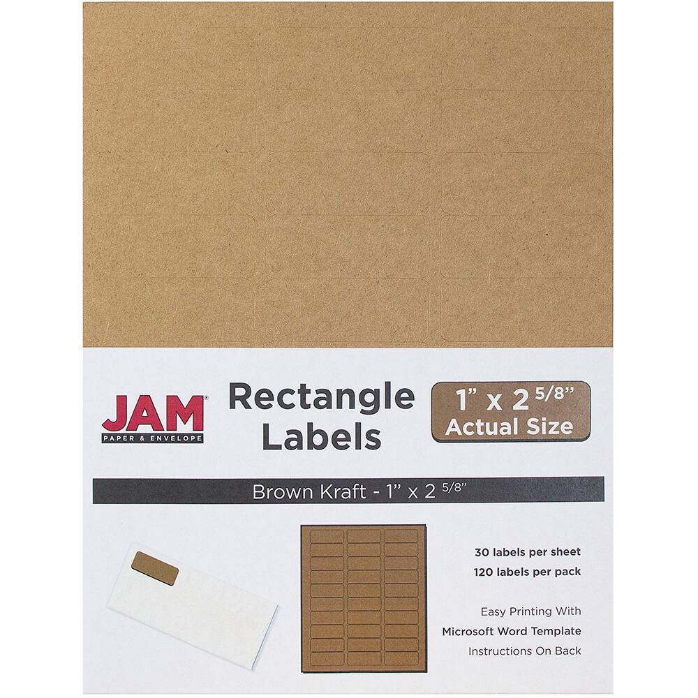 JAM Paper Circular Seal &#x26; Rectangular Mailing Address Label Combo Set