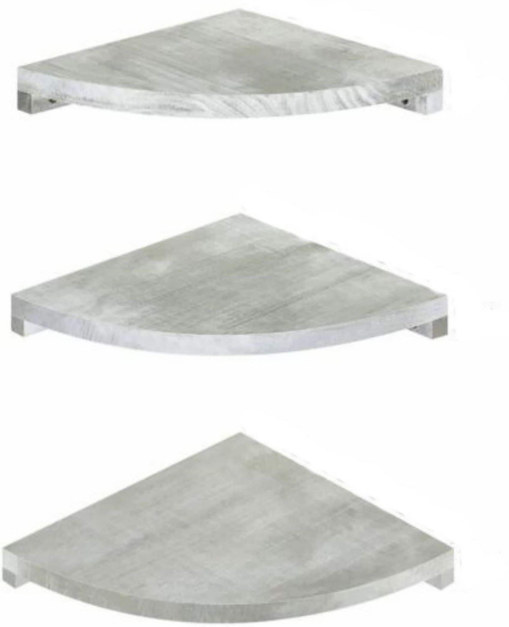 Olive Green Floating Corner Wall Shelf Set